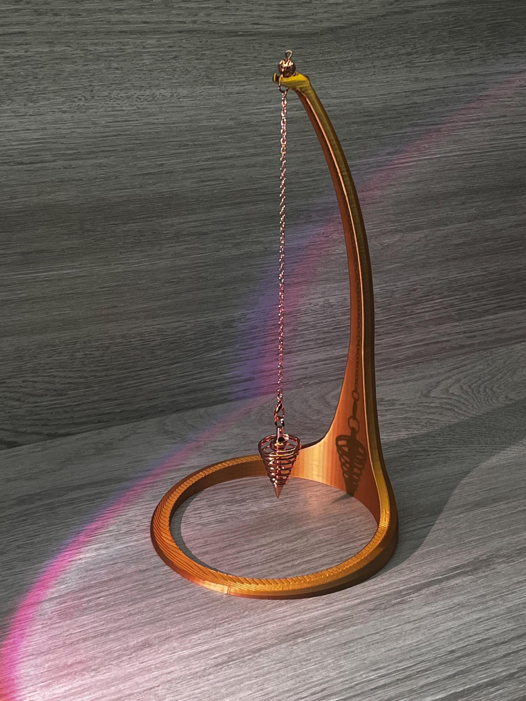 Open Contemporary Pendulum Stand (3D Printed PLA Plastic)
