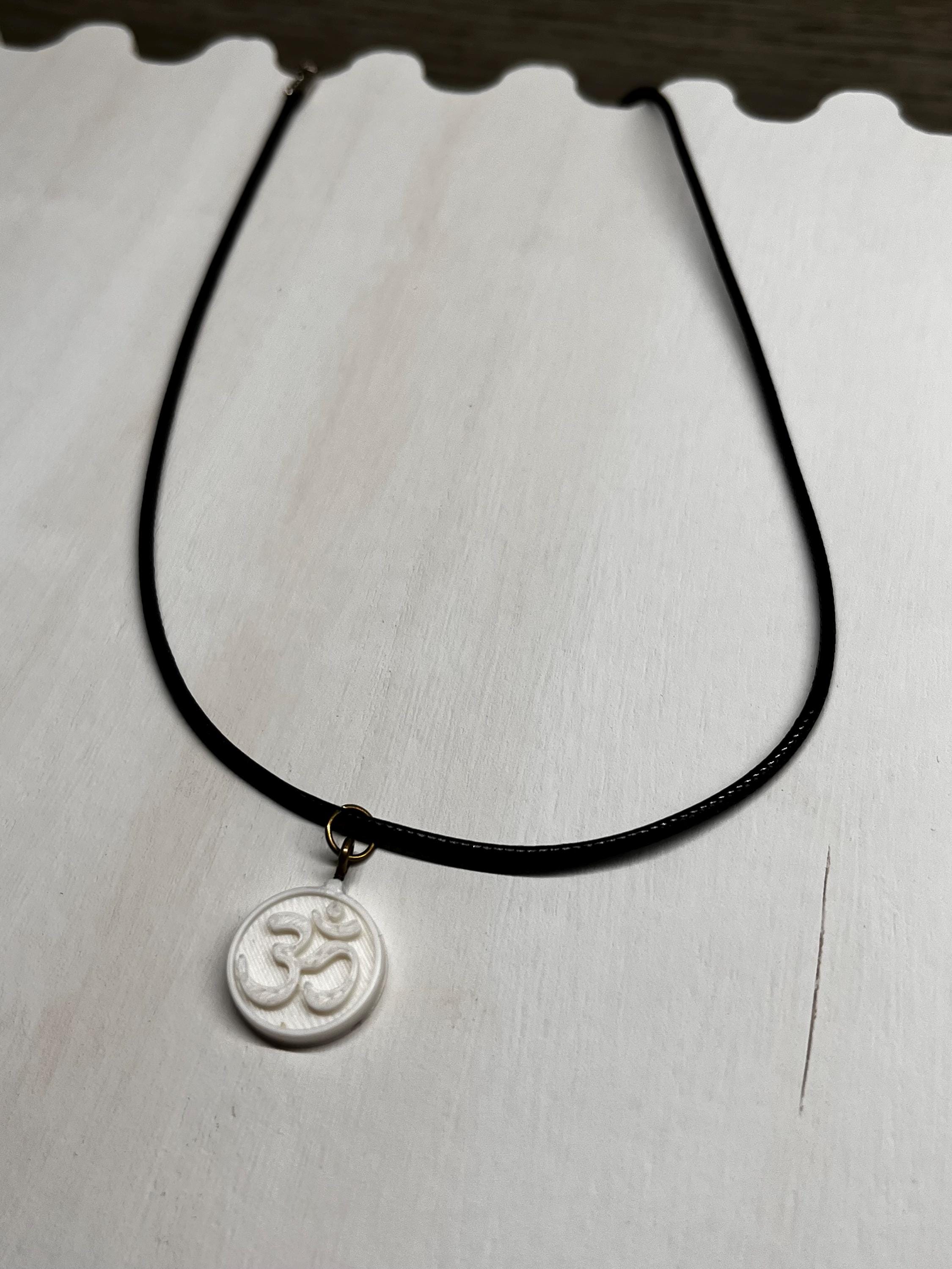Aum Pendant (3D Printed PLA Plastic)
