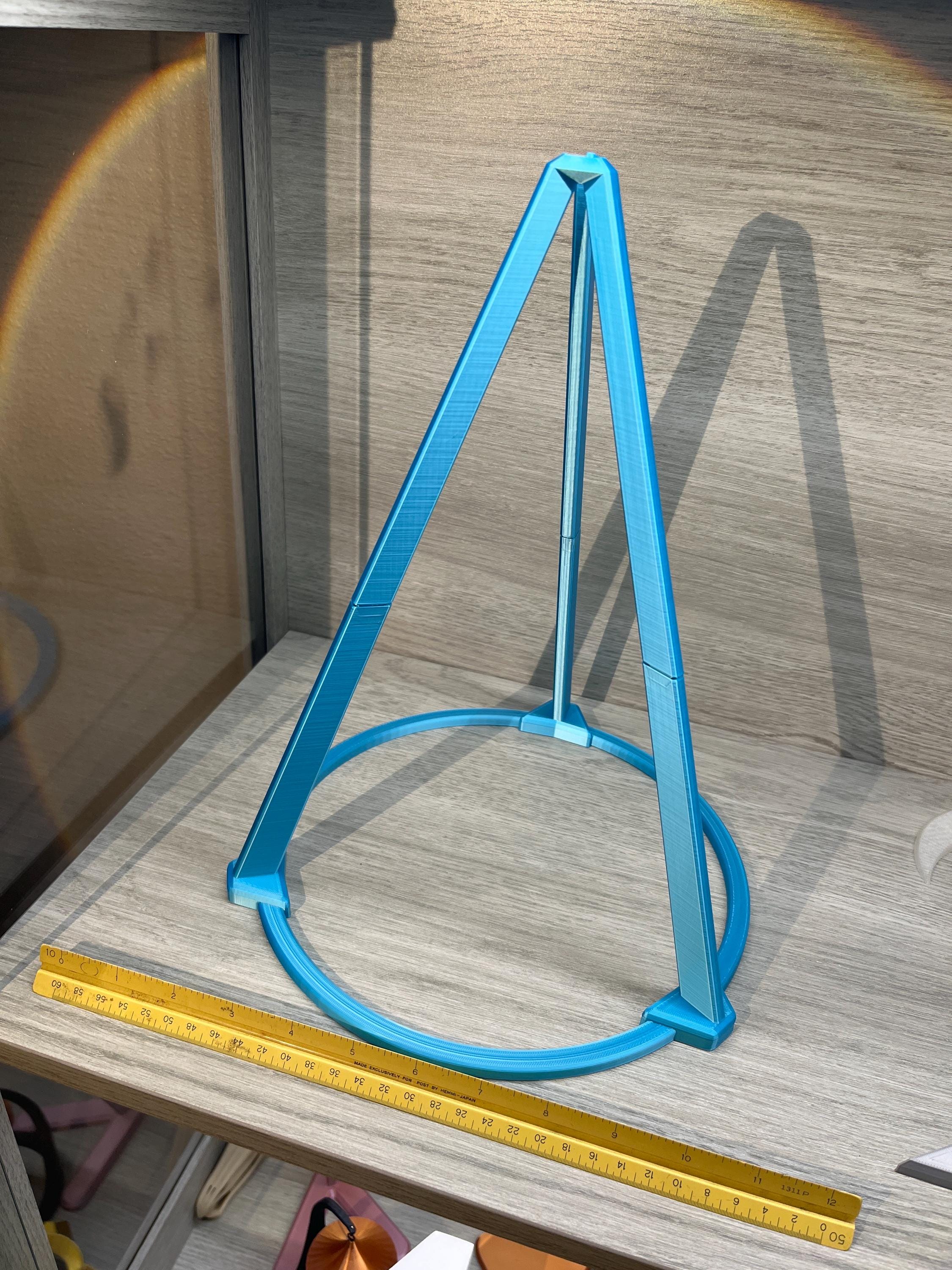 Extra Large Open Tripod Stand Only (3D Printed PLA Plastic)