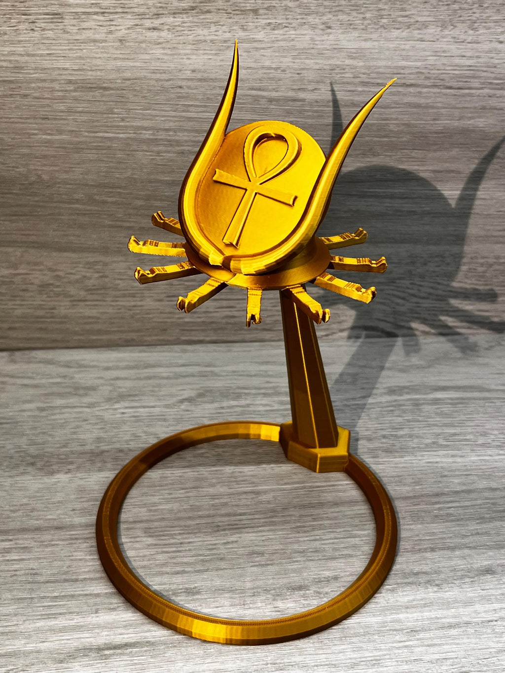 ISIS Ankh Multi-Pendulum Stand (9 inches) (3D Printed PLA Plastic)