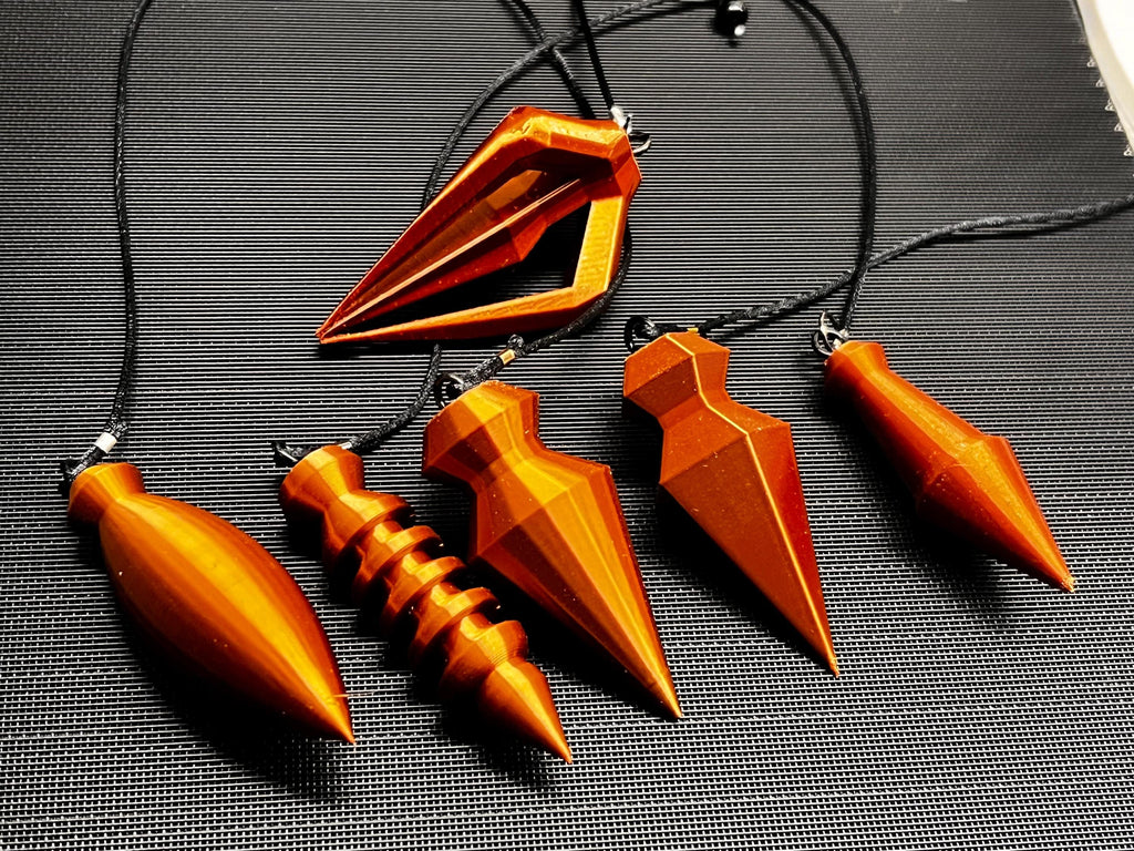 Dowsing Pendulums (3D Printed PLA Plastic)