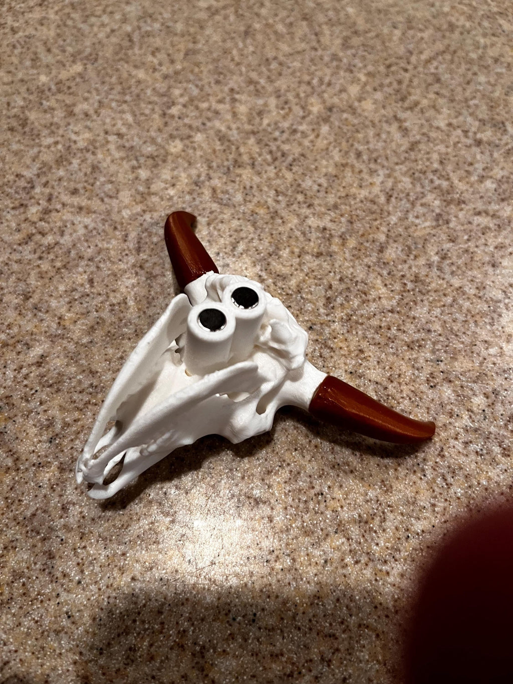 Bison Skull Fridge Magnet (3D Printed PLA Plastic)