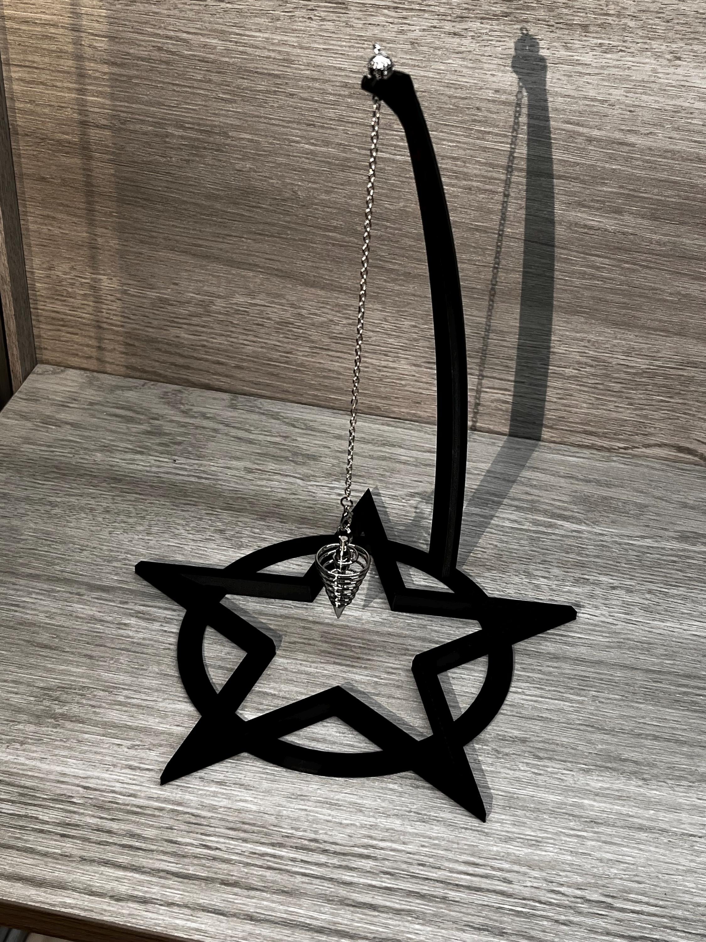 Pentacle Pendulum Stand (3D Printed PLA Plastic)