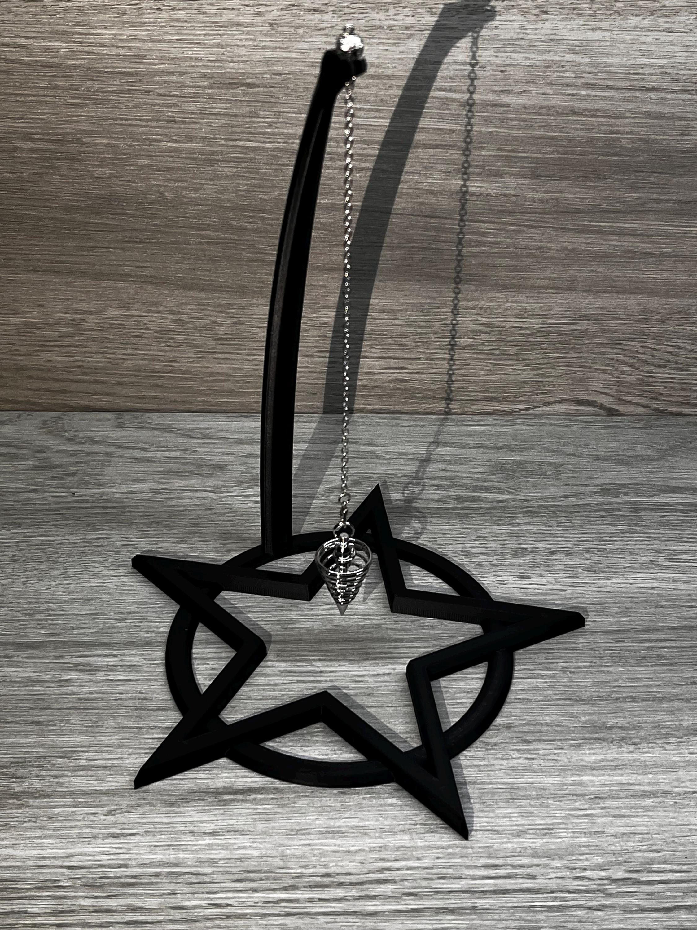 Pentacle Pendulum Stand (3D Printed PLA Plastic)