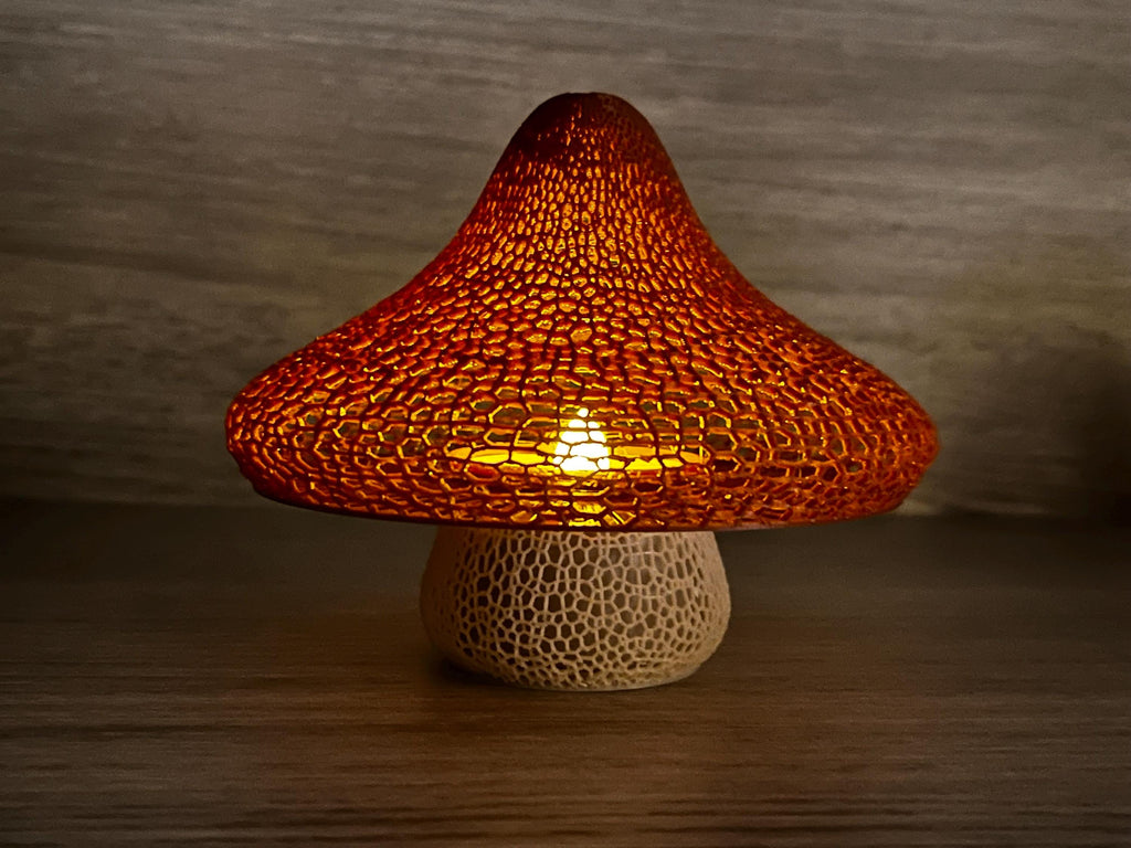 Mushroom Lattice Solar Tea Light