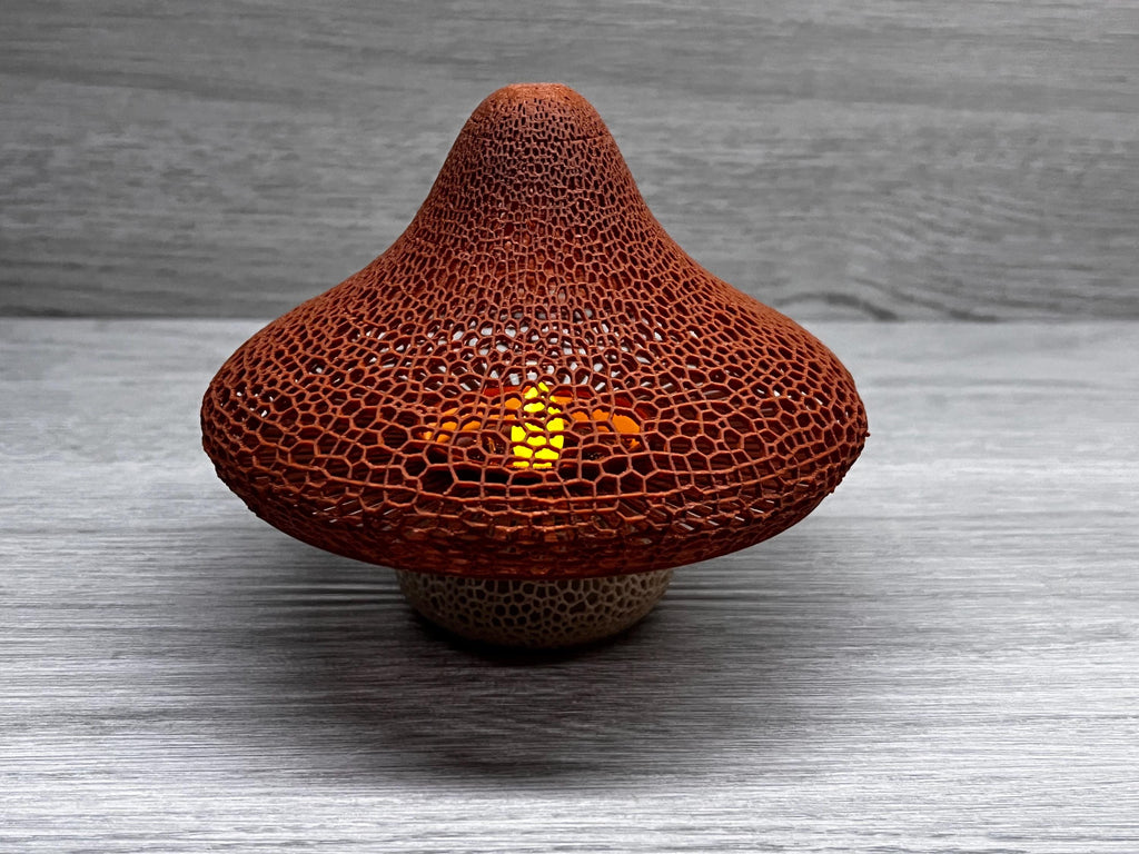Mushroom Lattice Solar Tea Light