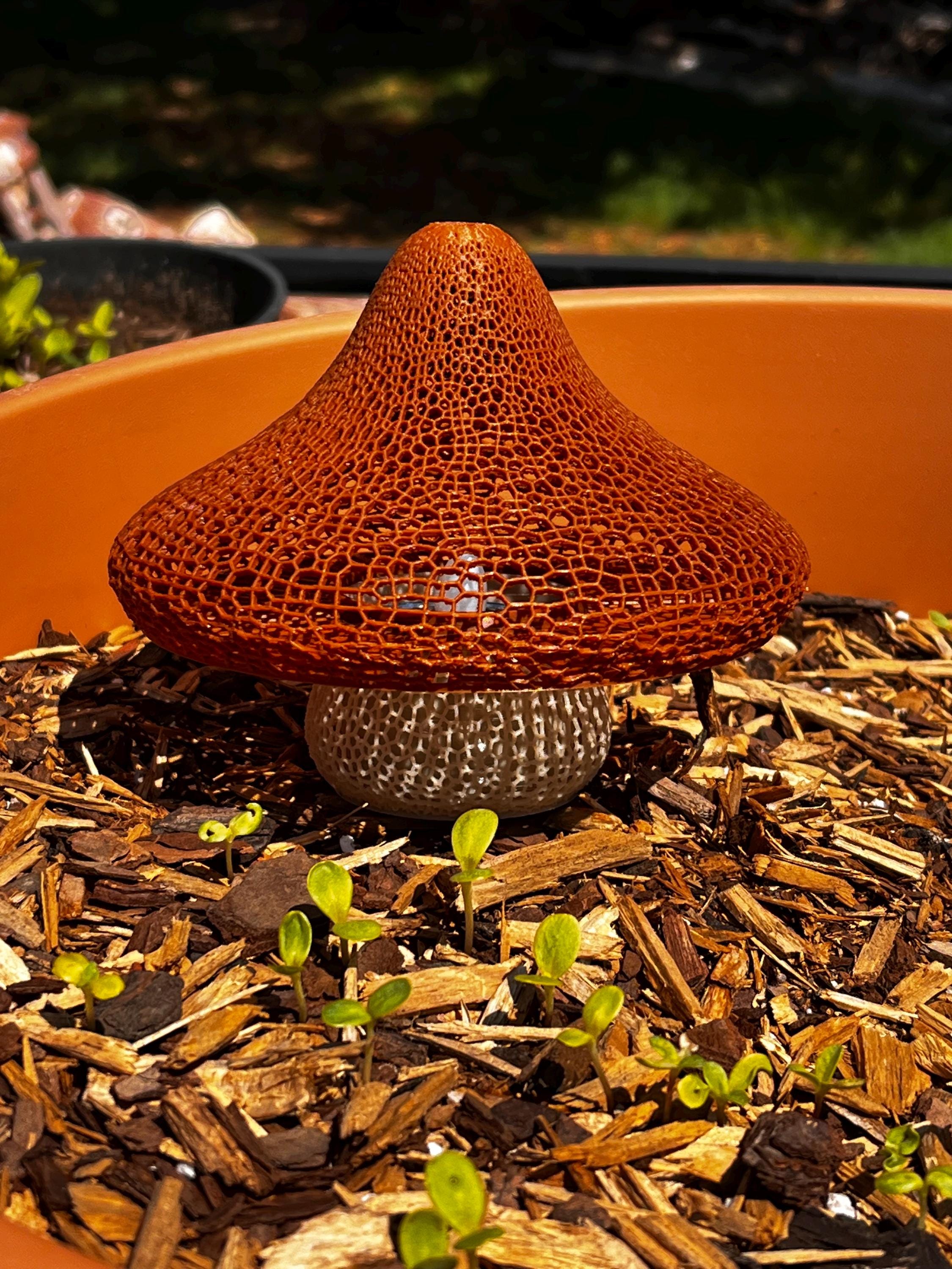 Mushroom Lattice Solar Tea Light
