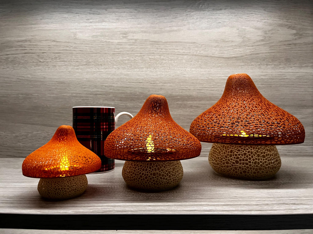 Mushroom Lattice Solar Tea Light