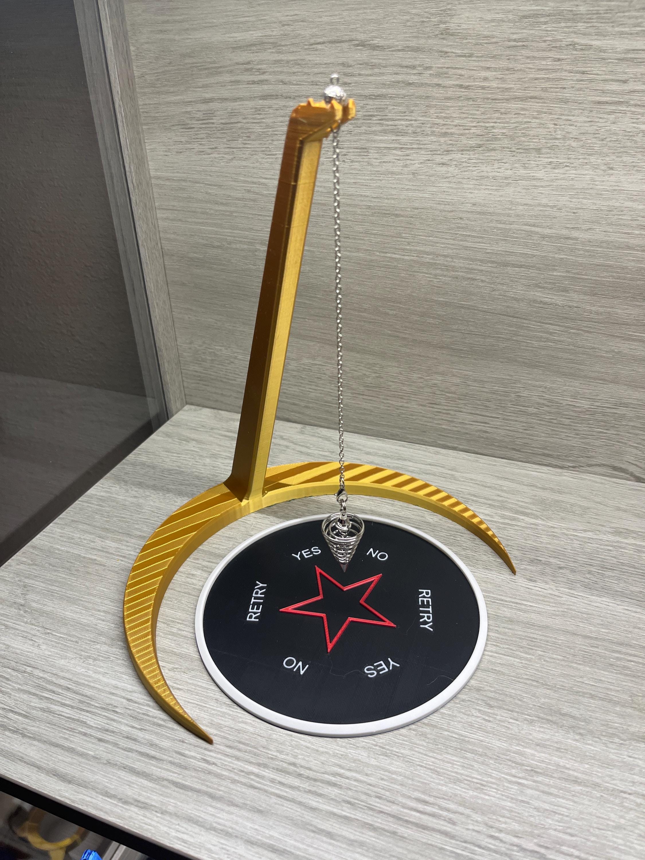 Extra Large  Moon Stand (3D Printed PLA Plastic) for 8 inch divination boards.