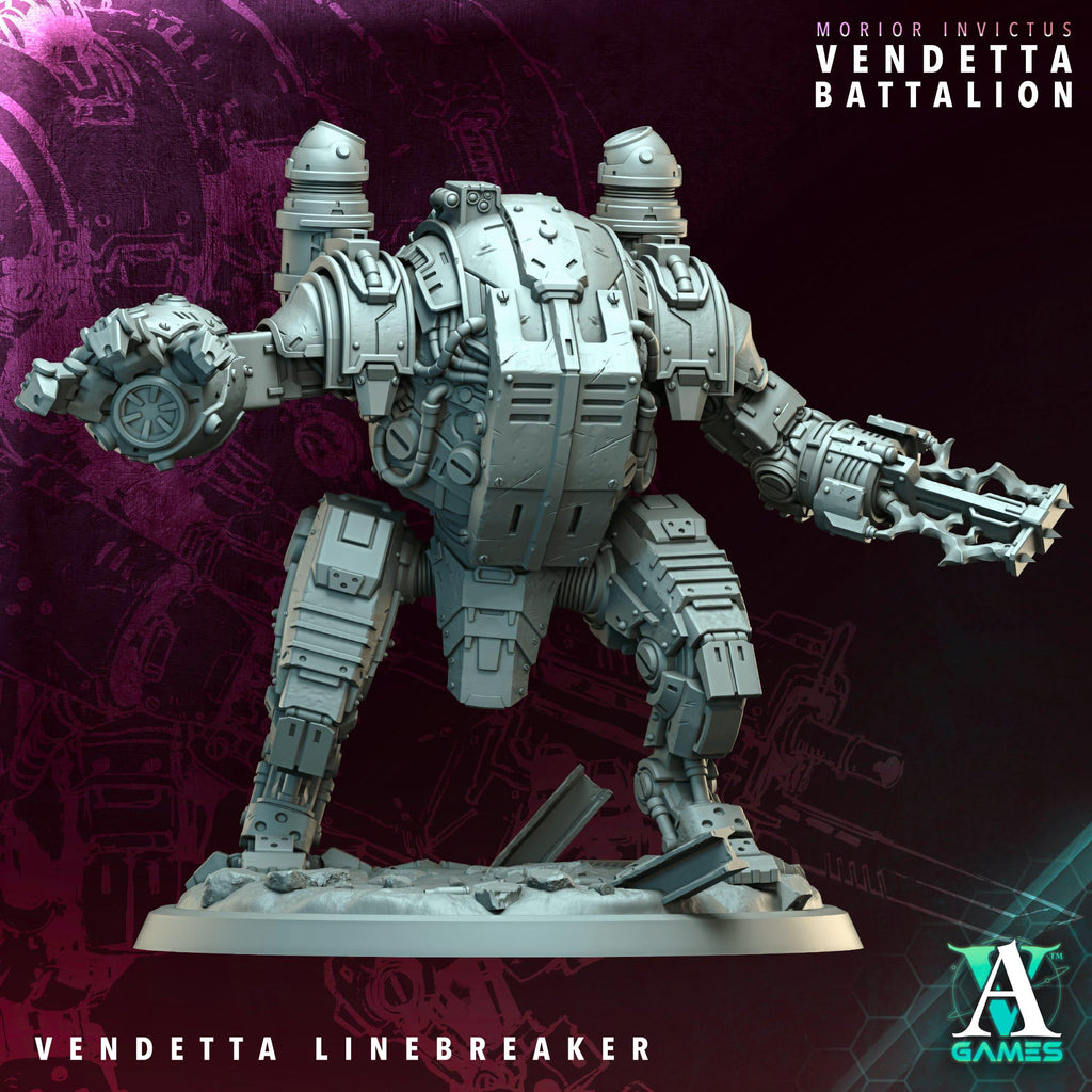 Vendetta Annihilator and Linebreaker Miniatures