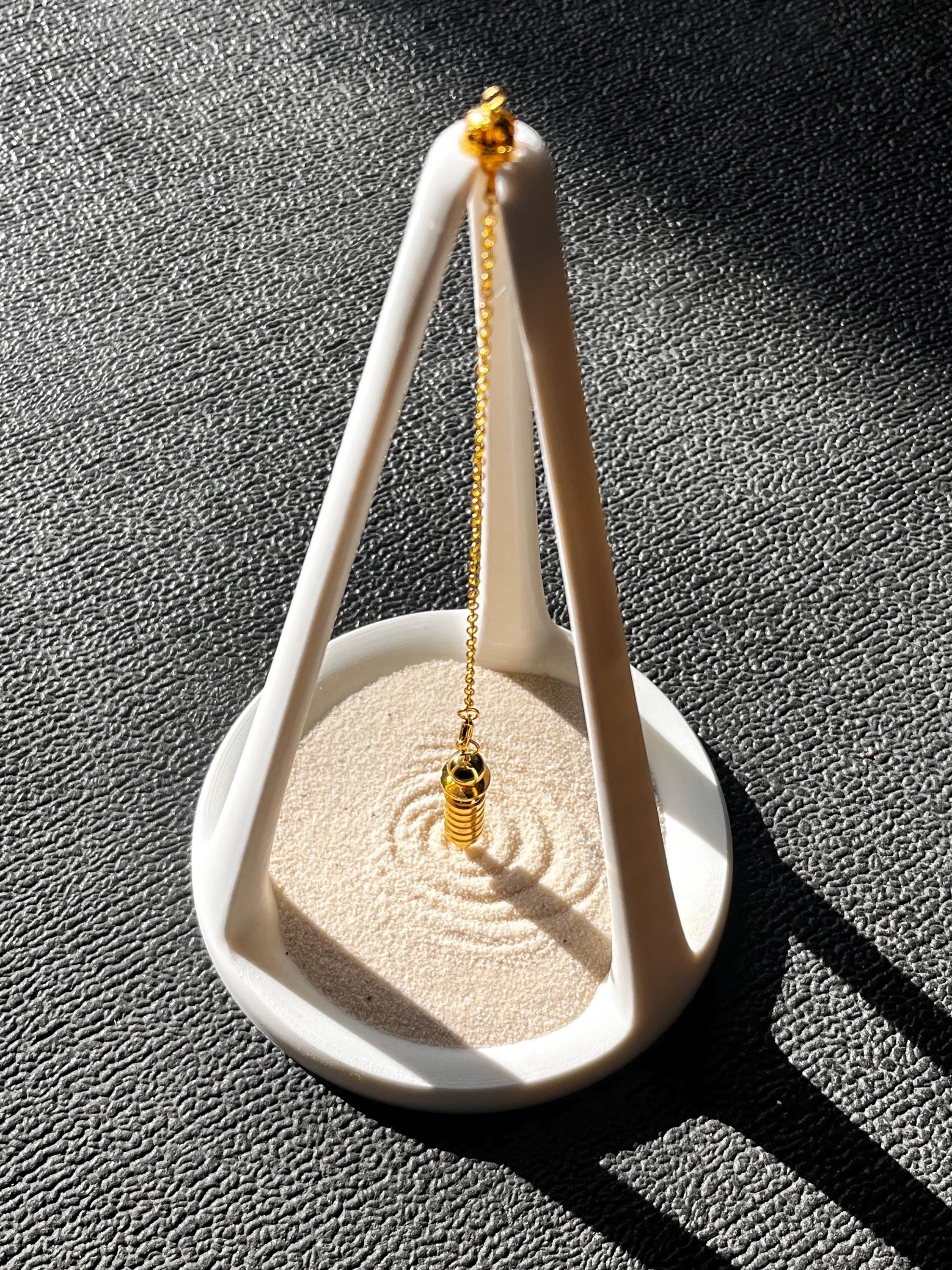 Ariel 3D Printed Pendulum Sand Stand Only: Divination Tool, Gothic Altar Decor