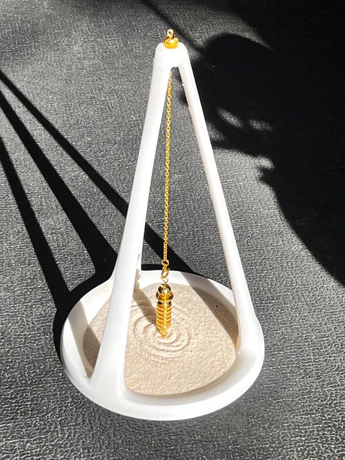 3D Printed Ariel Pendulum Stand with Sand Bowl