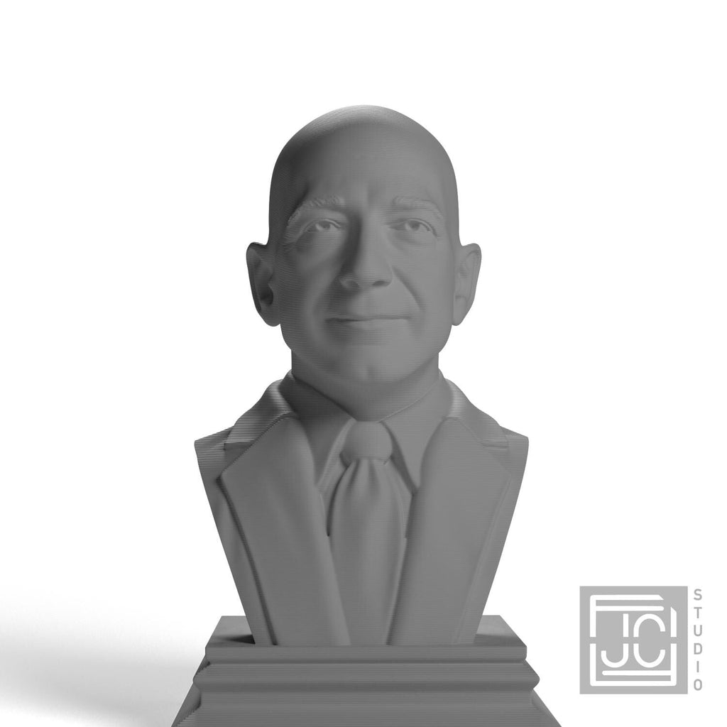 Jeff Bezos 3D Printed Collectible Bust