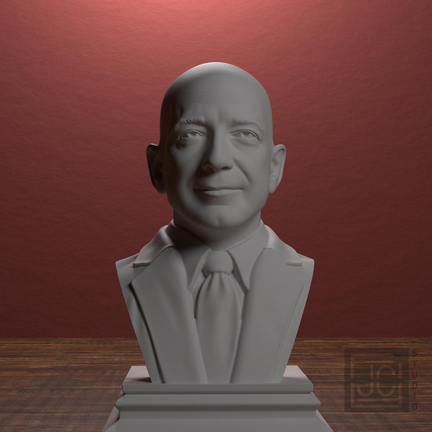 Jeff Bezos 3D Printed Collectible Bust