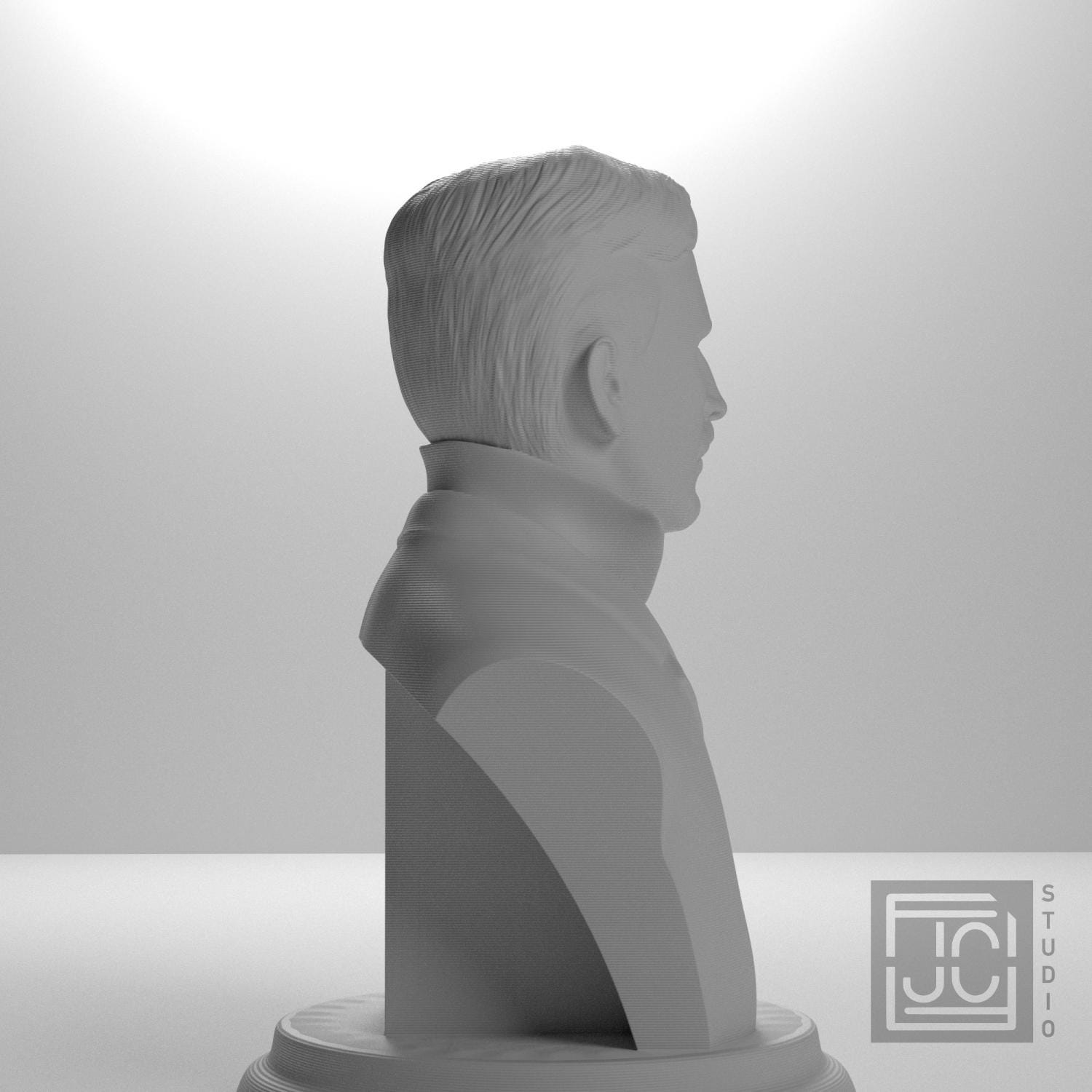 Nikola Tesla 3D Printed Collectible Bust