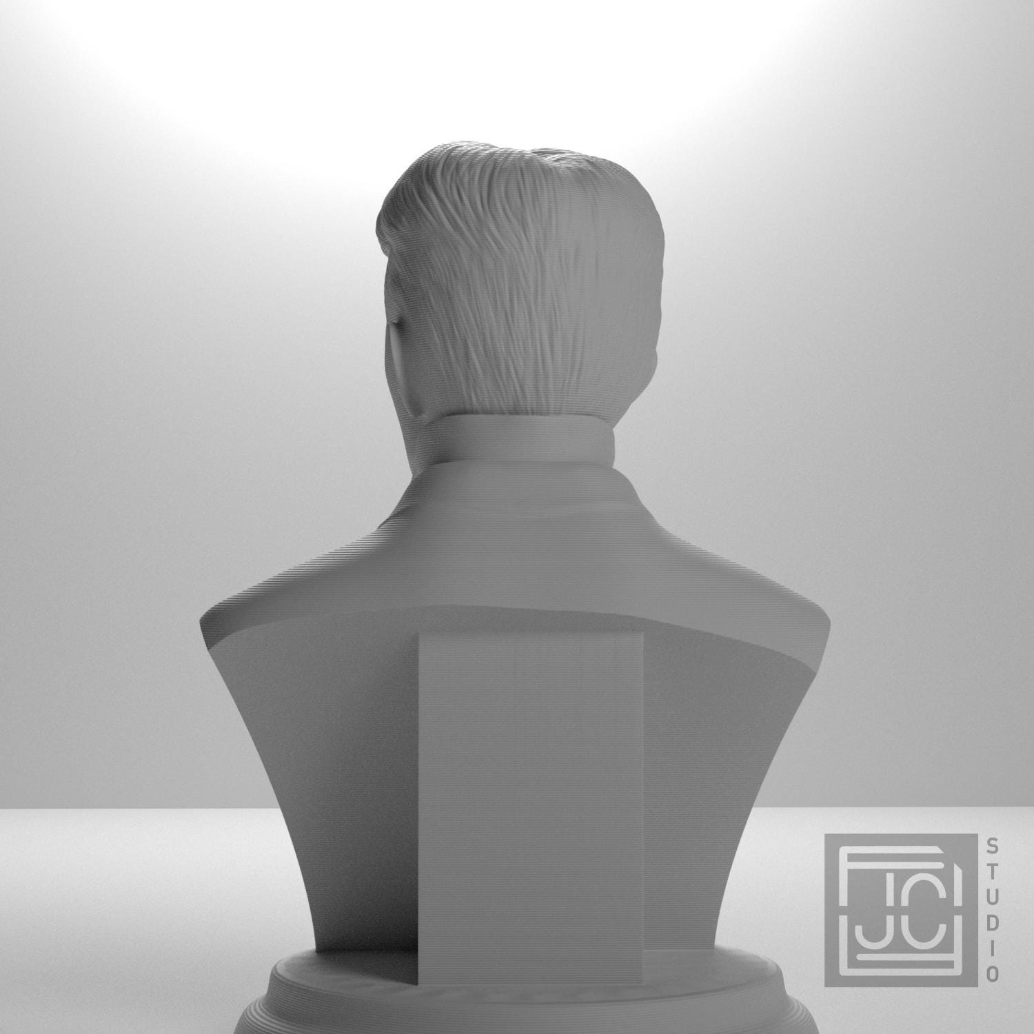 Nikola Tesla 3D Printed Collectible Bust