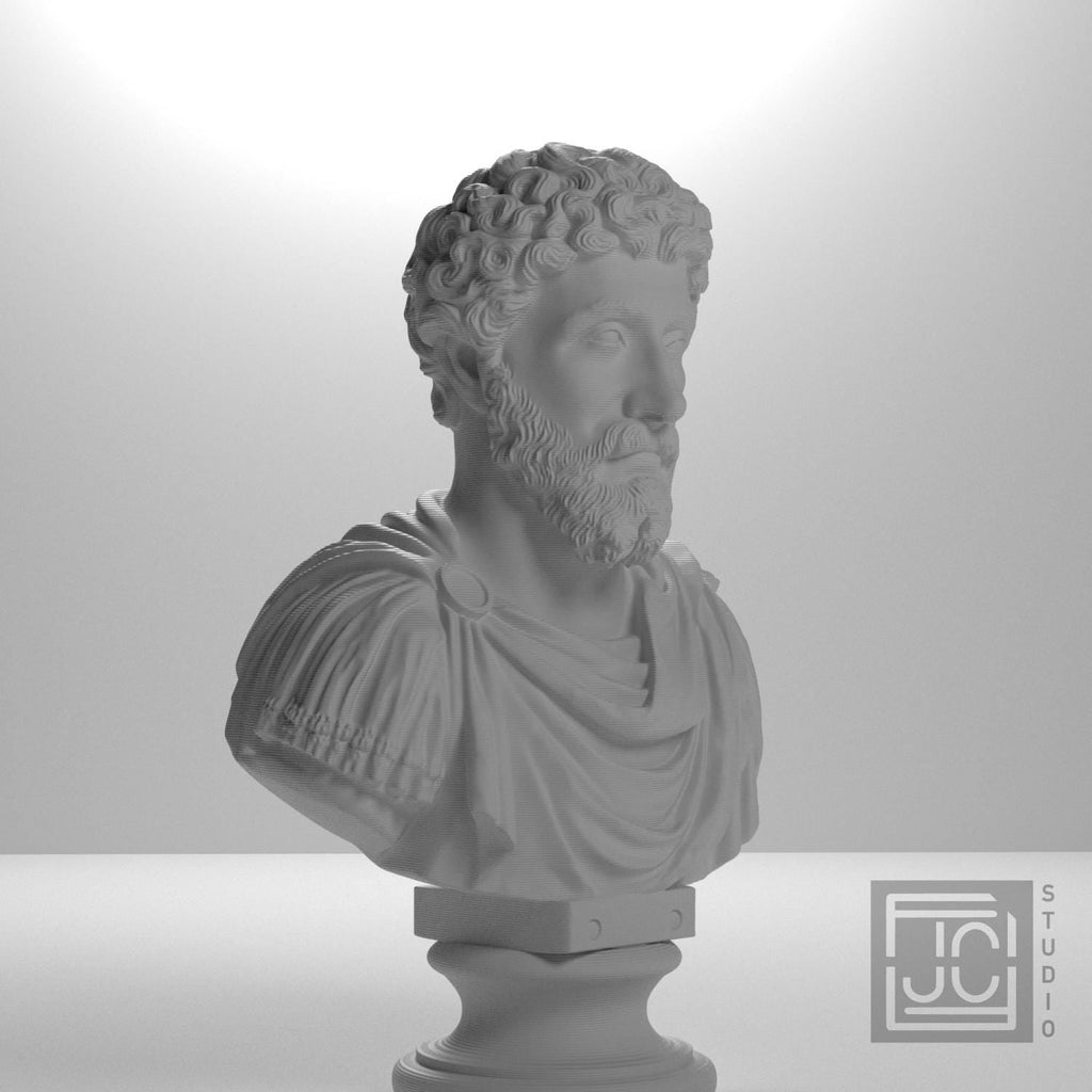 Marcus Aurelius 3D Printed Collectible Bust