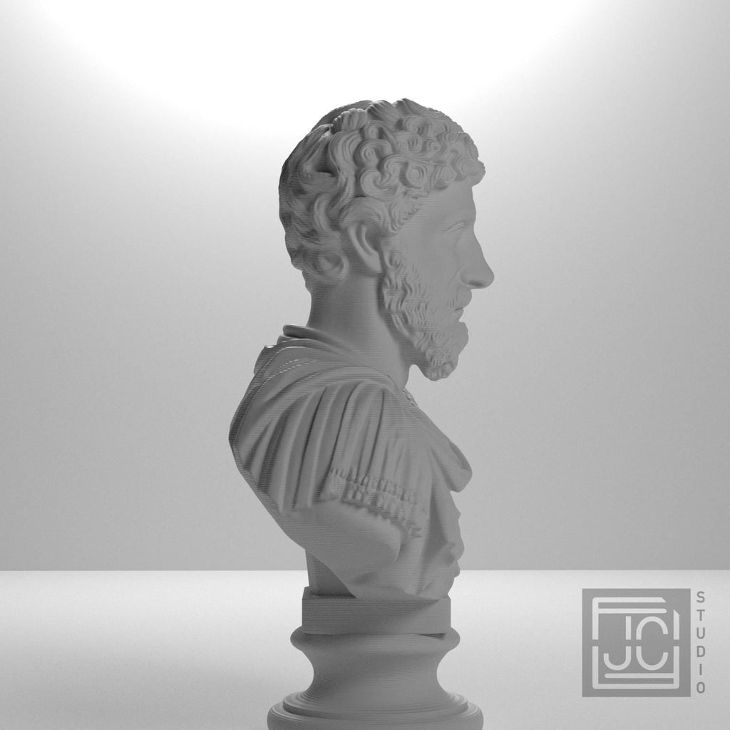 Marcus Aurelius 3D Printed Collectible Bust