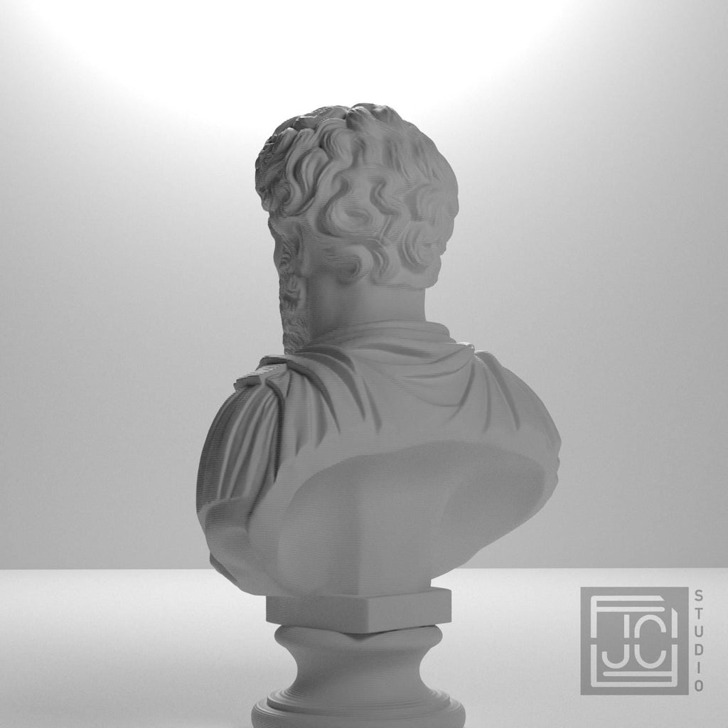 Marcus Aurelius 3D Printed Collectible Bust