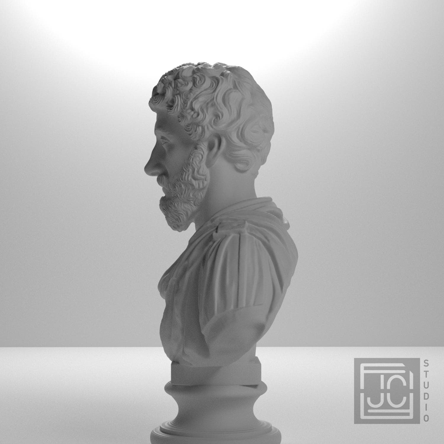 Marcus Aurelius 3D Printed Collectible Bust