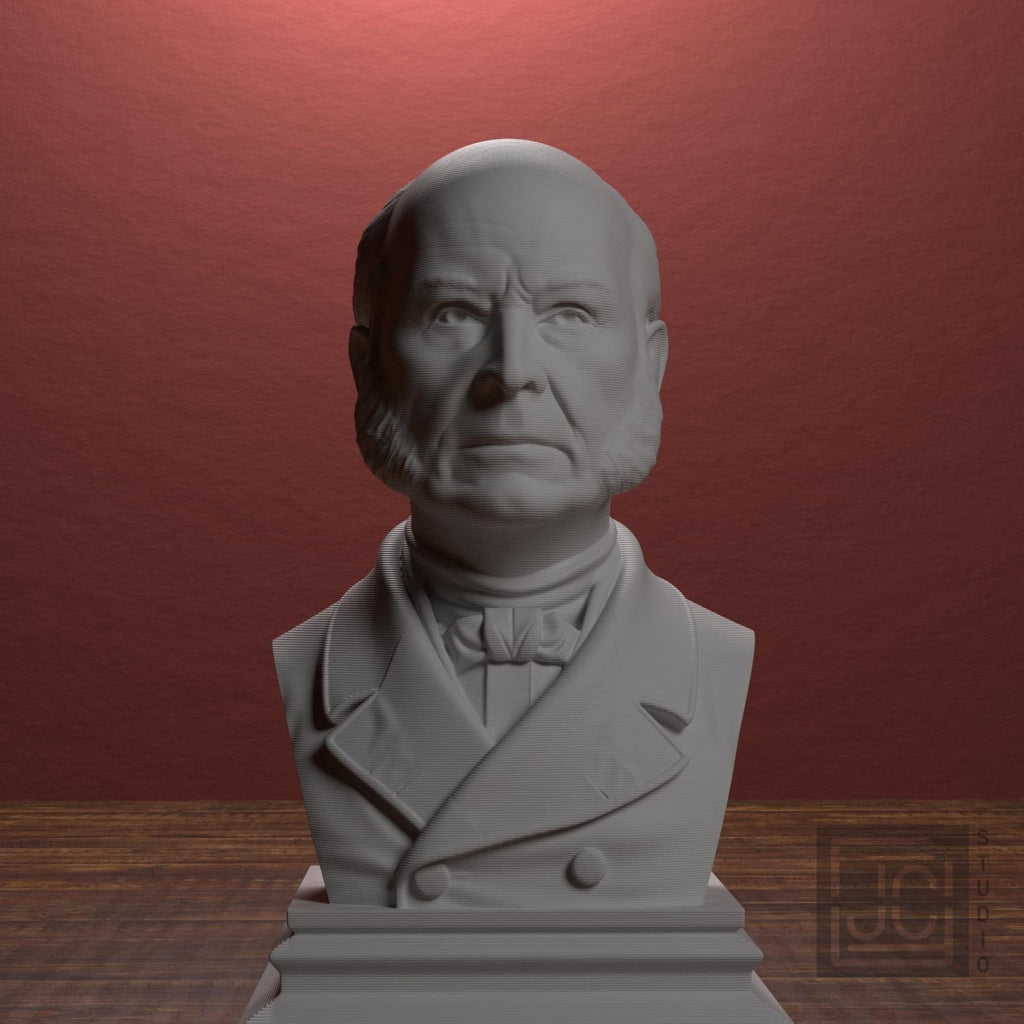 John Quincy Adams 3D Printed Collectible Bust