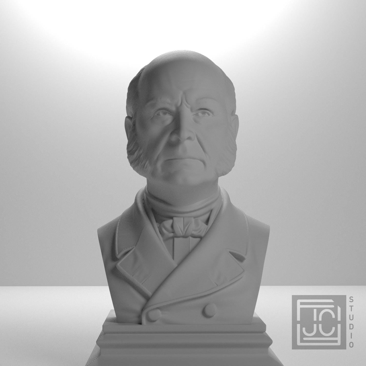 John Quincy Adams 3D Printed Collectible Bust