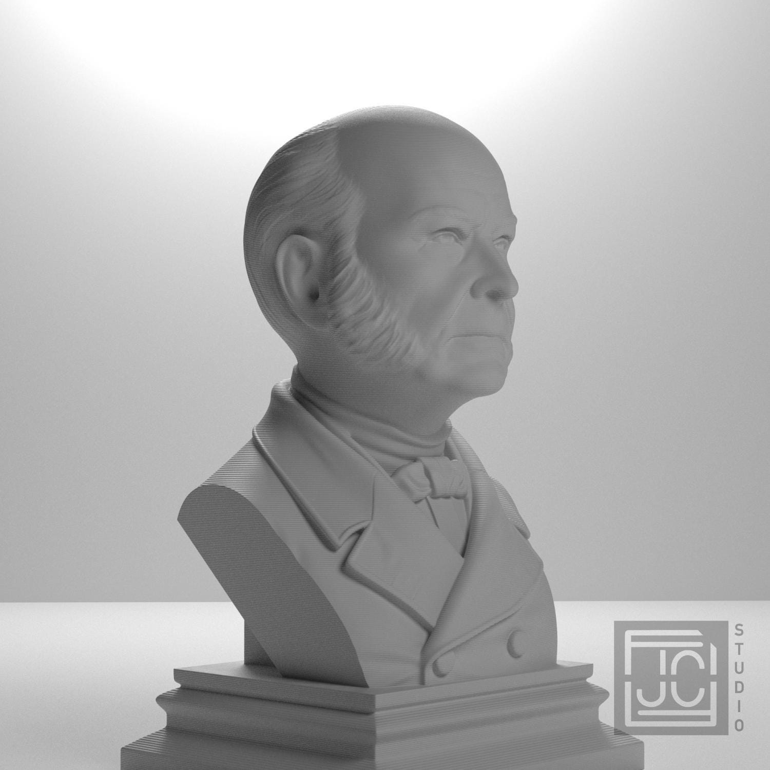 John Quincy Adams 3D Printed Collectible Bust