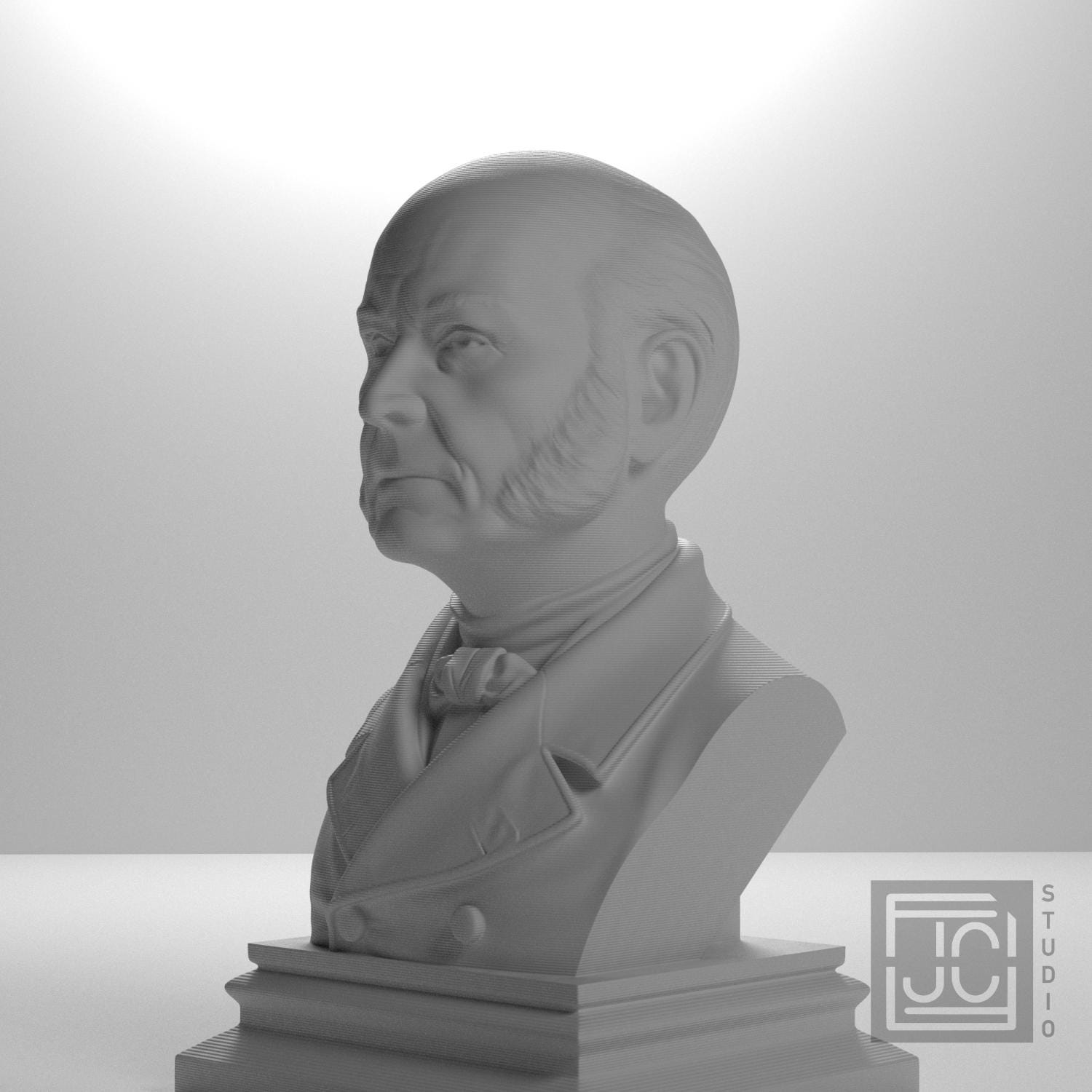 John Quincy Adams 3D Printed Collectible Bust