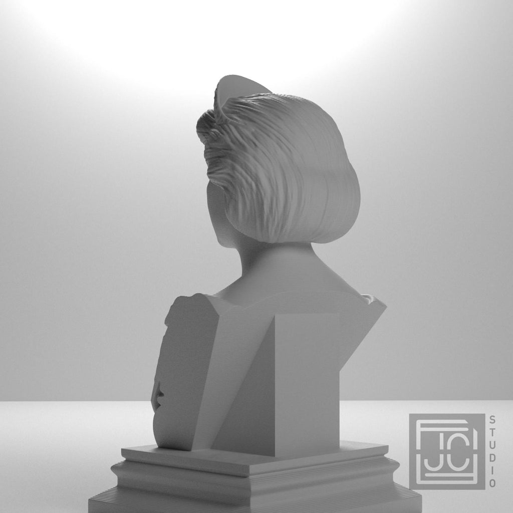 Queen Elizabeth II 3D Printed Collectible Bust
