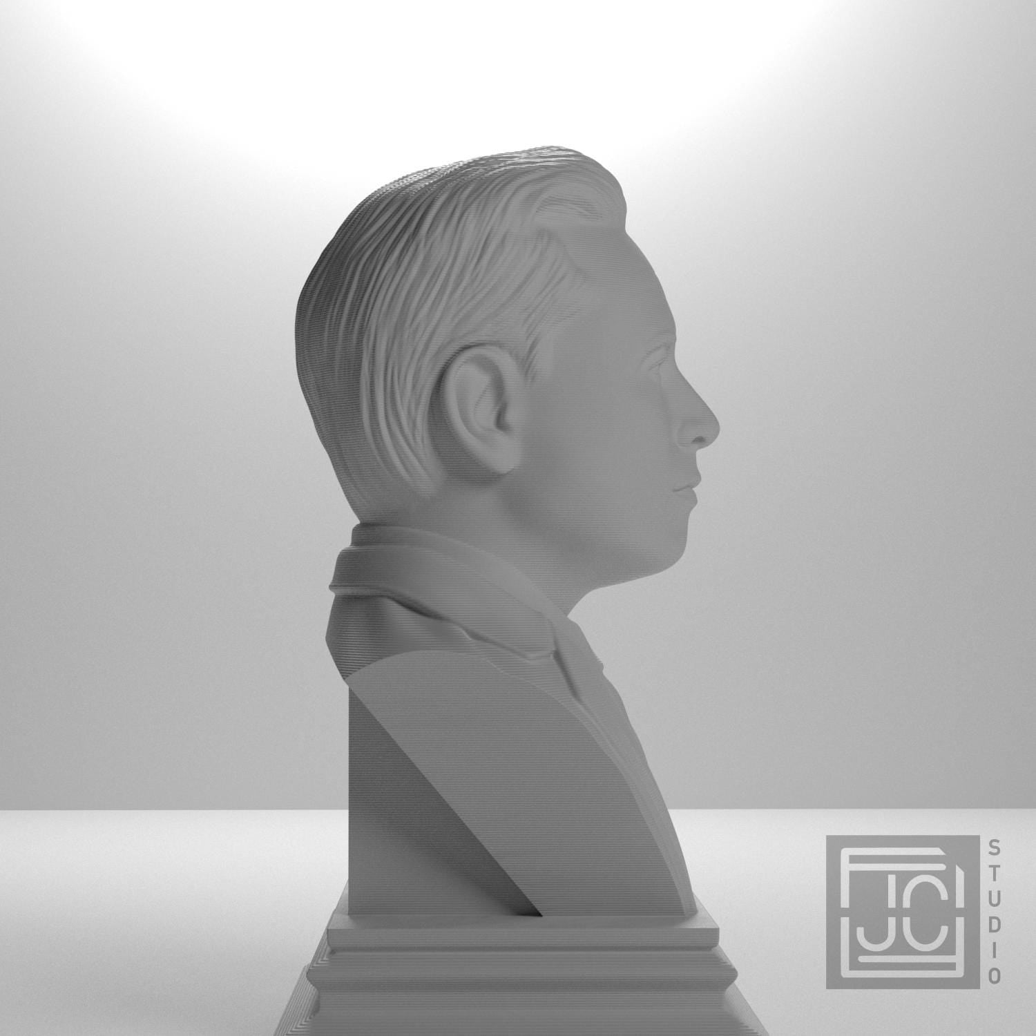 Elon Musk 3D Printed Collectible Bust