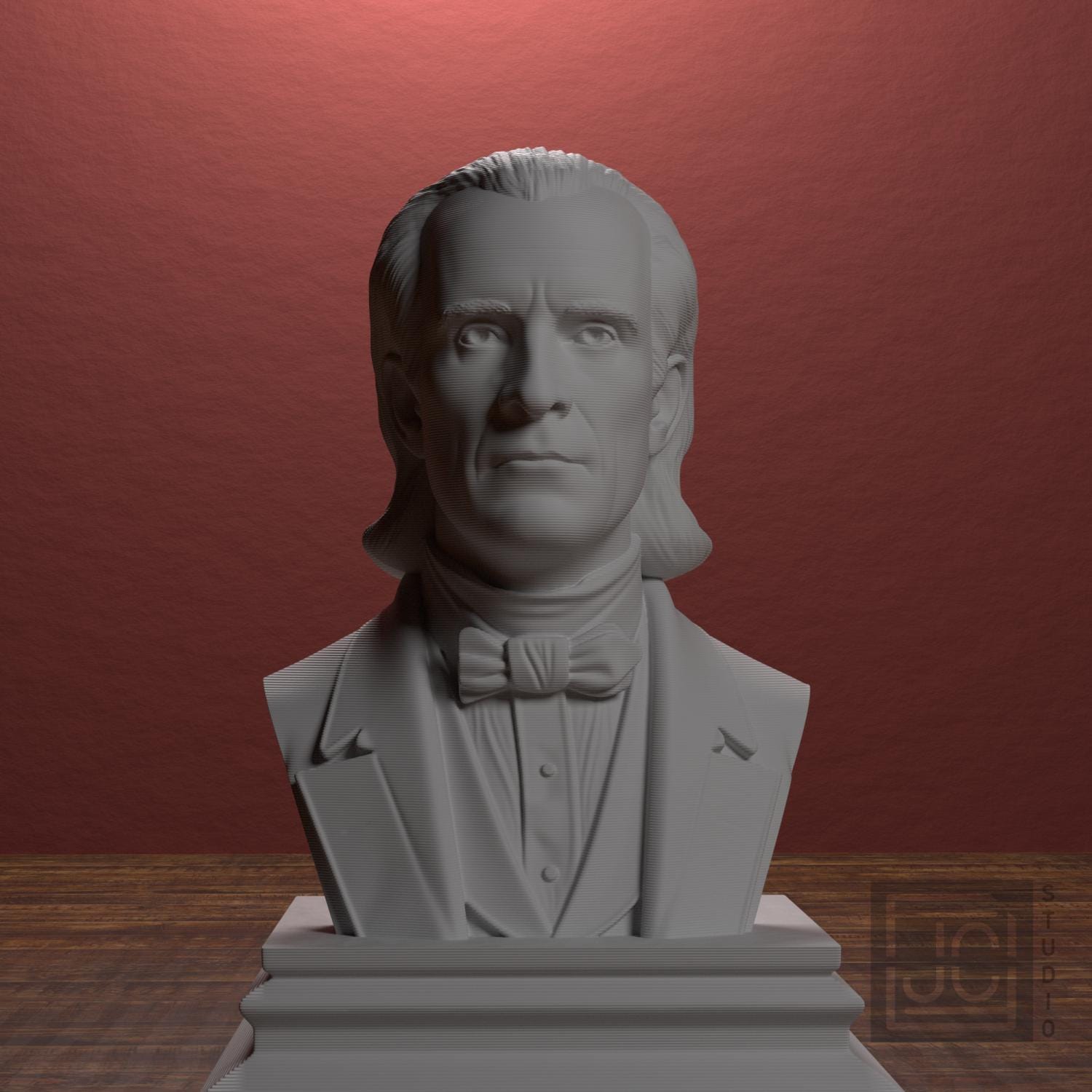 James K. Polk 3D Printed Collectible Bust