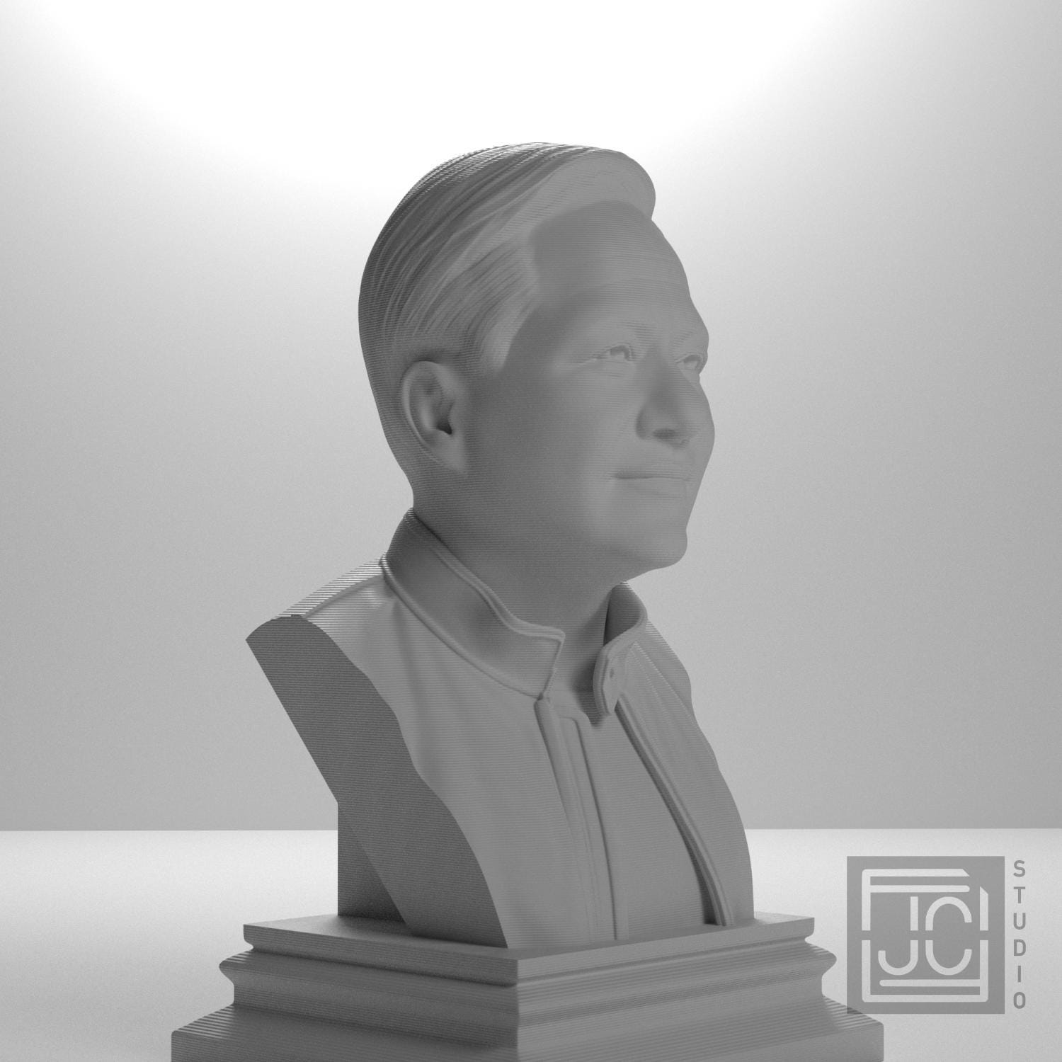 Jensen Huang 3D Printed Collectible Bust