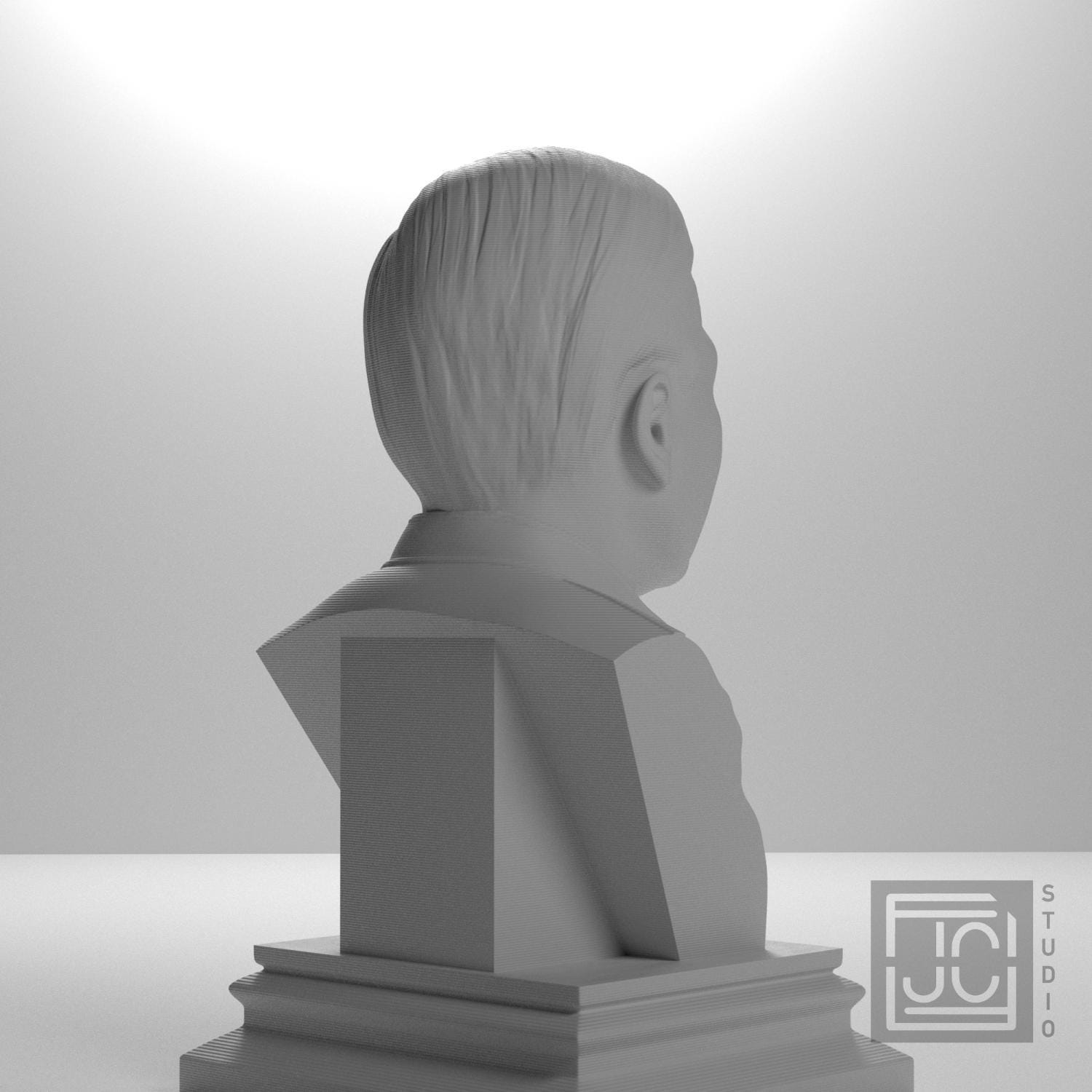Jensen Huang 3D Printed Collectible Bust