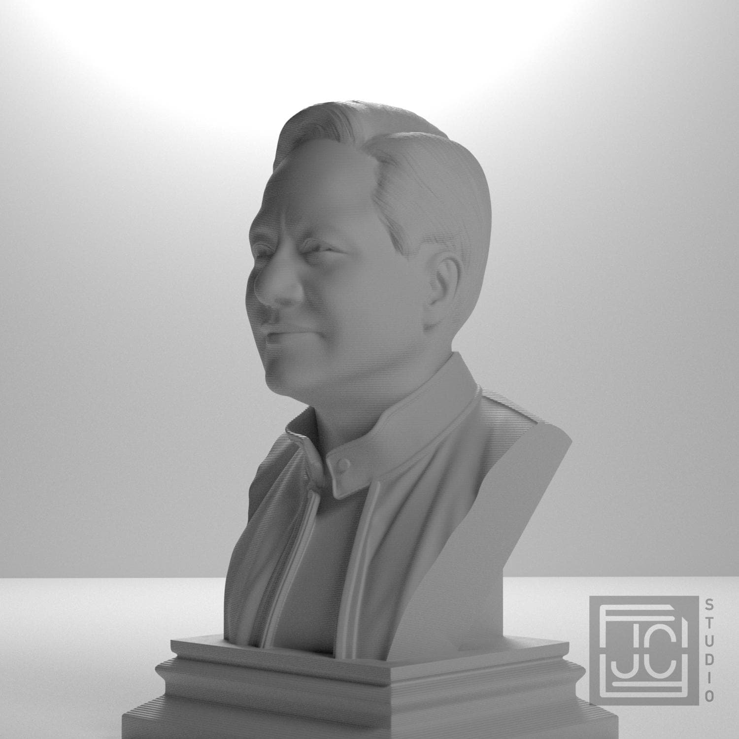 Jensen Huang 3D Printed Collectible Bust