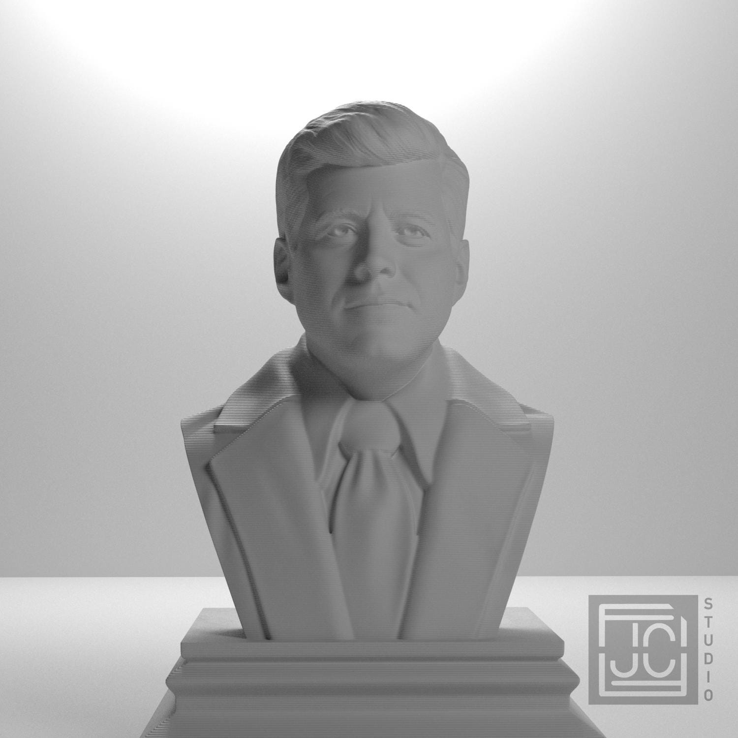 John F. Kennedy 3D Printed Collectible Bust