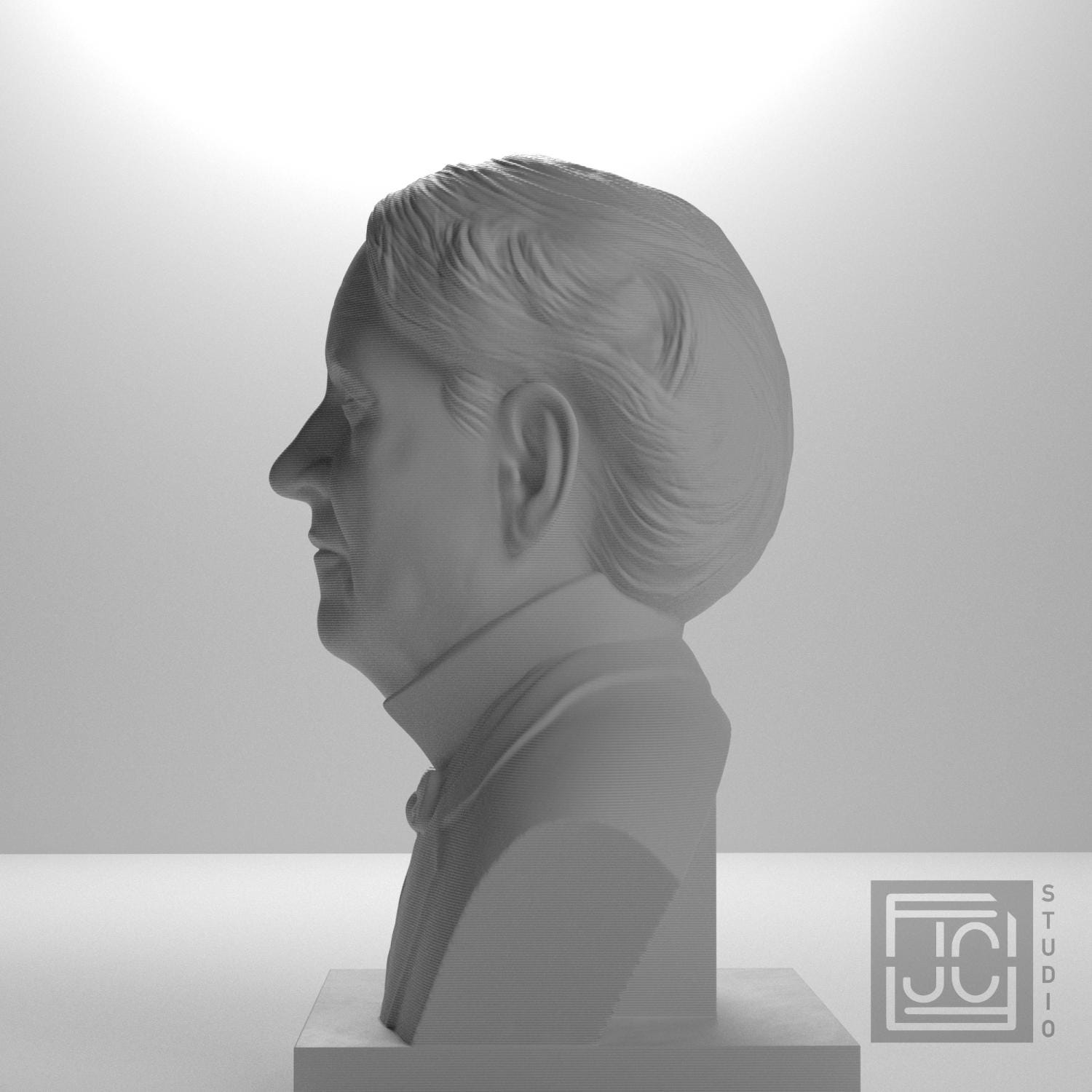 Thomas Edison 3D Printed Collectible Bust