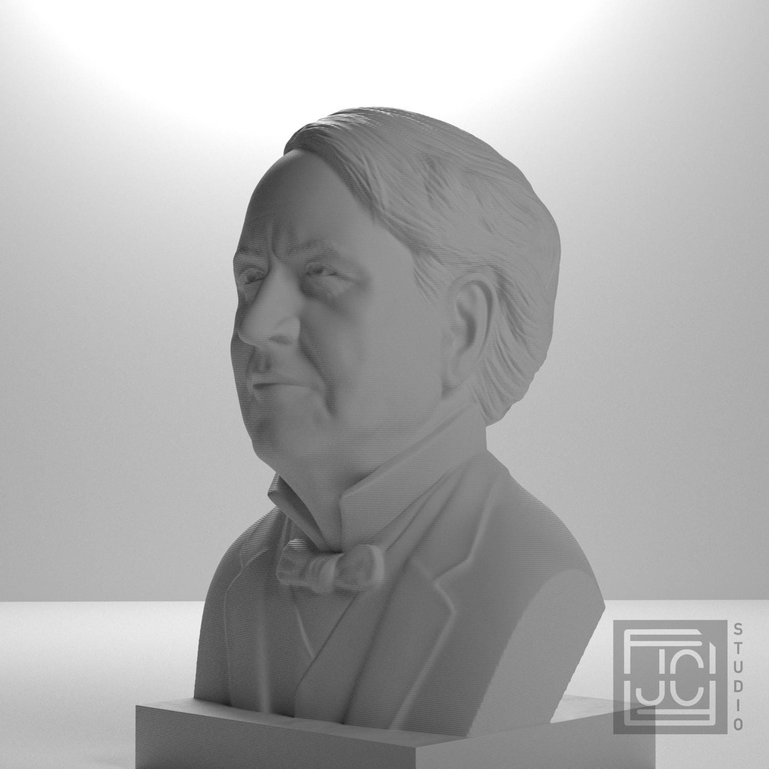 Thomas Edison 3D Printed Collectible Bust