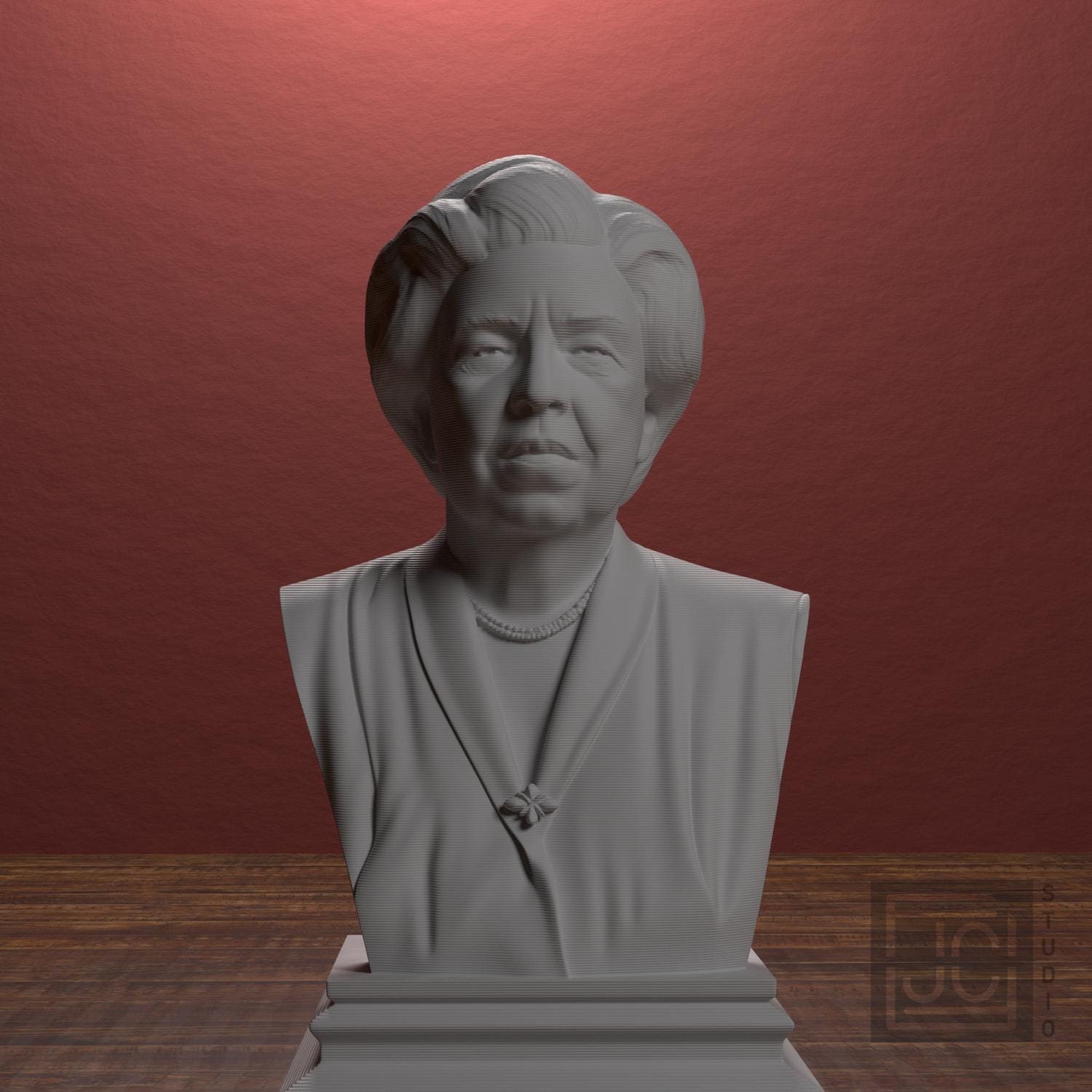 Eleanor Roosevelt 3D Printed Collectible Bust