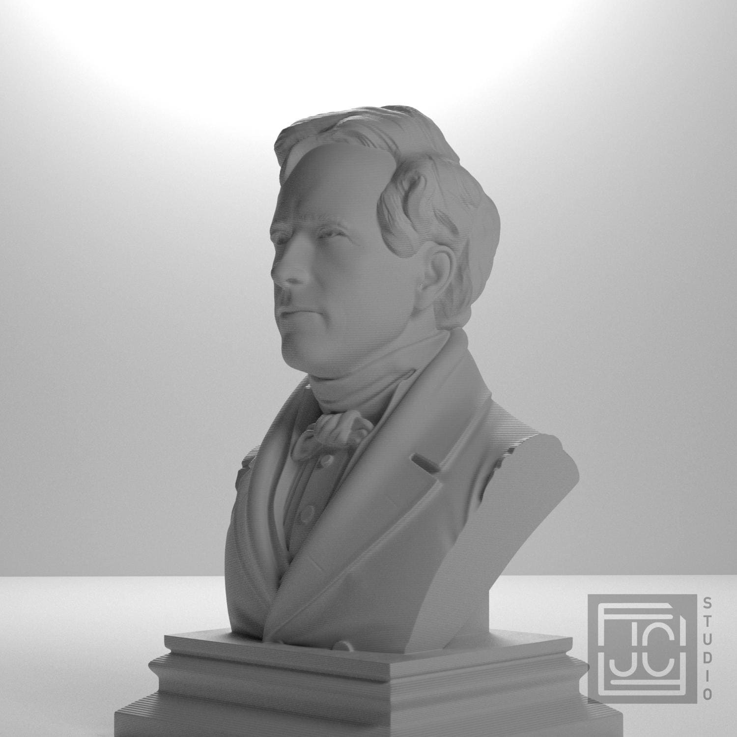 Franklin Pierce 3D Printed Collectible Bust