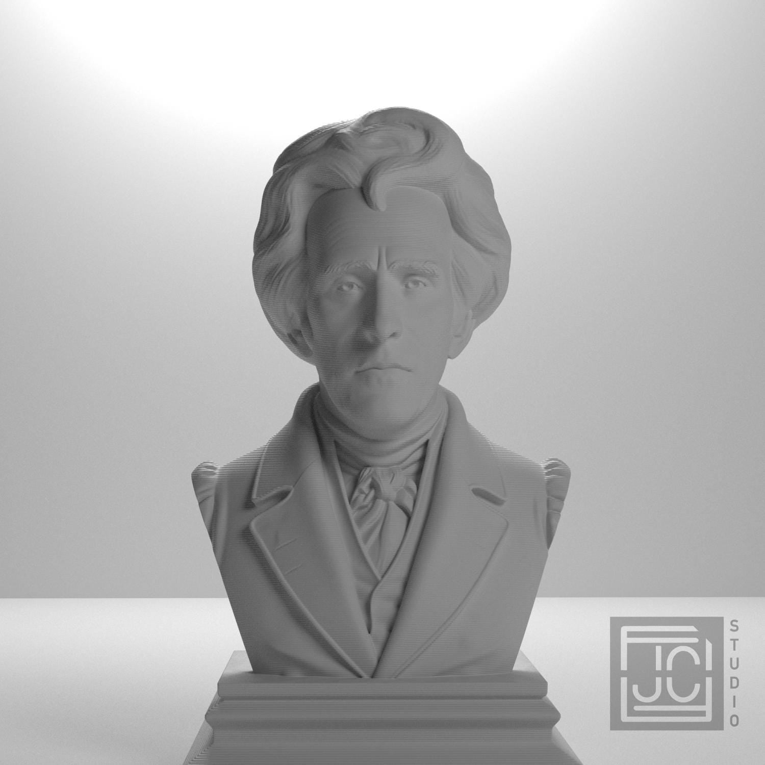 Andrew Jackson 3D Printed Collectible Bust