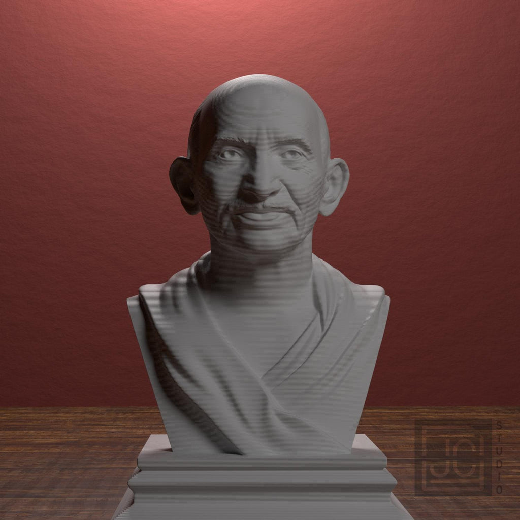 Mahatma Gandhi 3D Printed Collectible Bust