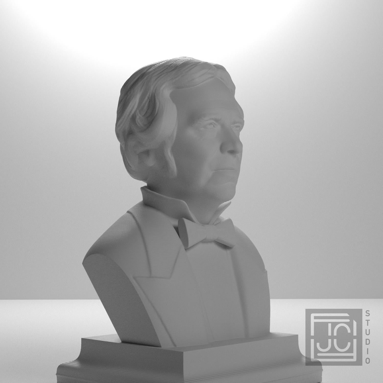 Michael Faraday 3D Printed Collectible Bust