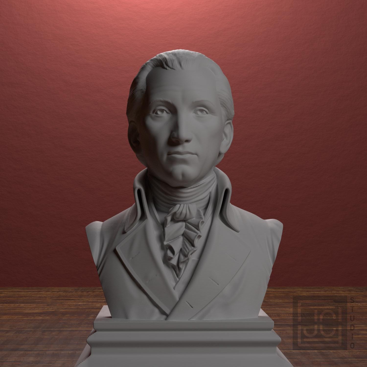 James Monroe 3D Printed Collectible Bust