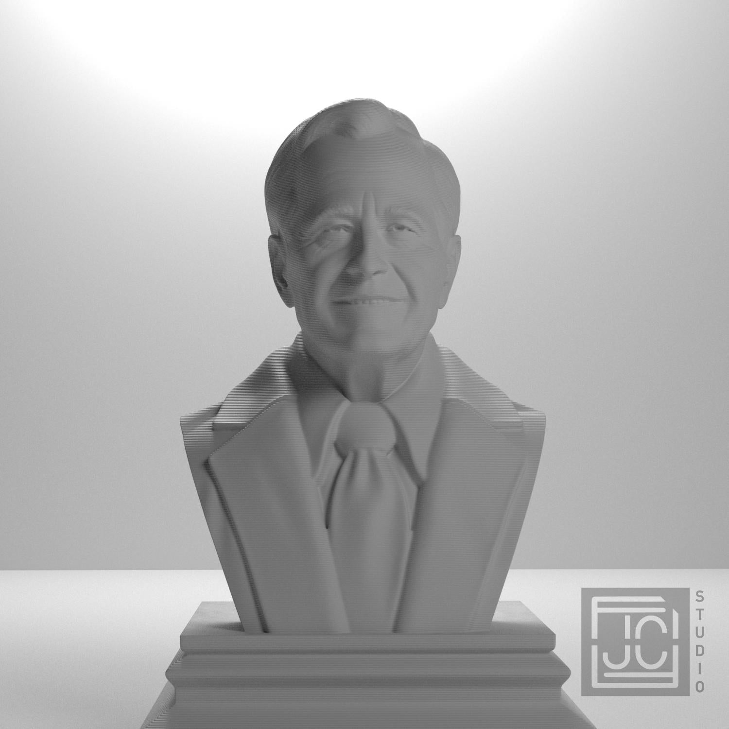 George H. W. Bush 3D Printed Collectible Bust