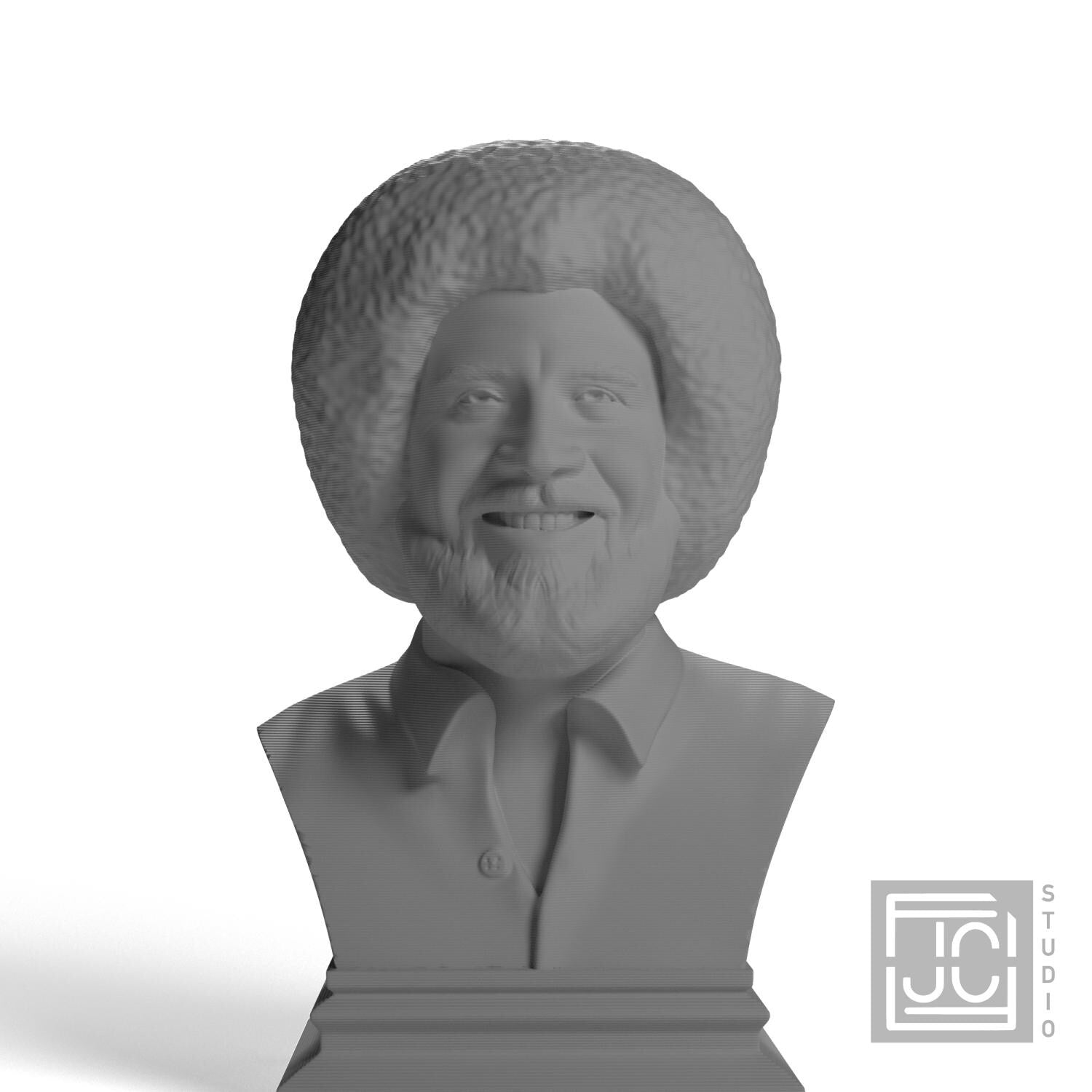Bob Ross 3D Printed Collectible Bust