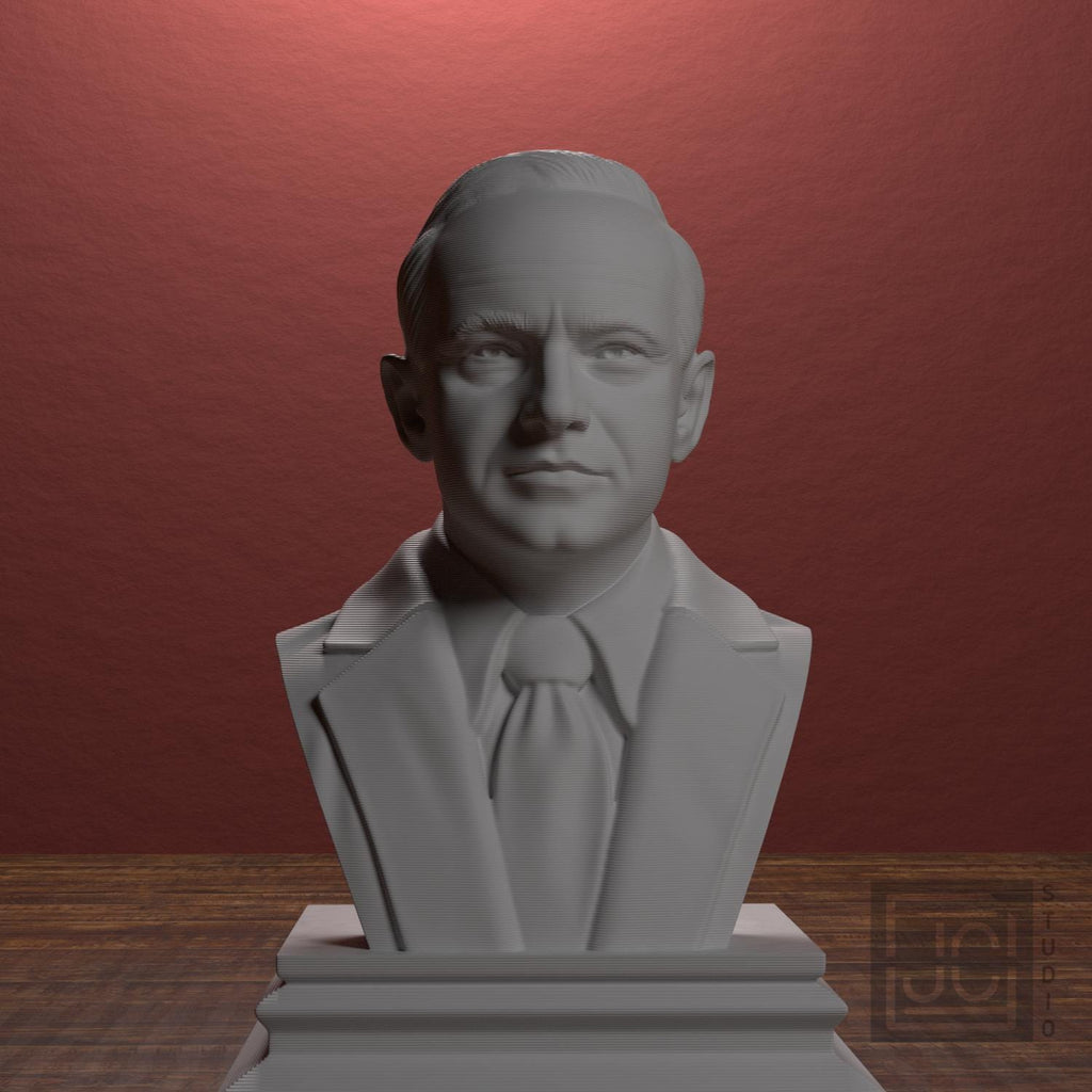Calvin Coolidge 3D Printed Collectible Bust