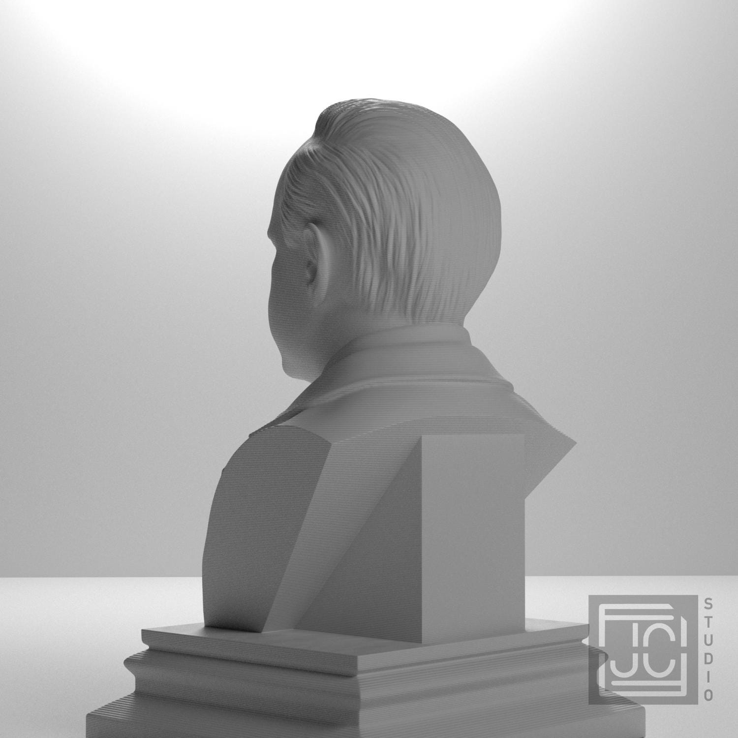 Calvin Coolidge 3D Printed Collectible Bust