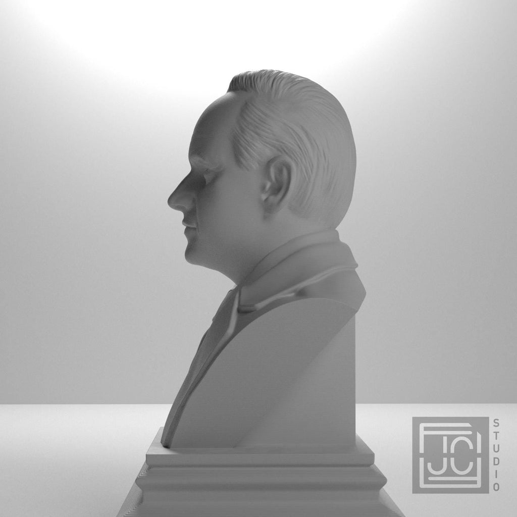 Calvin Coolidge 3D Printed Collectible Bust