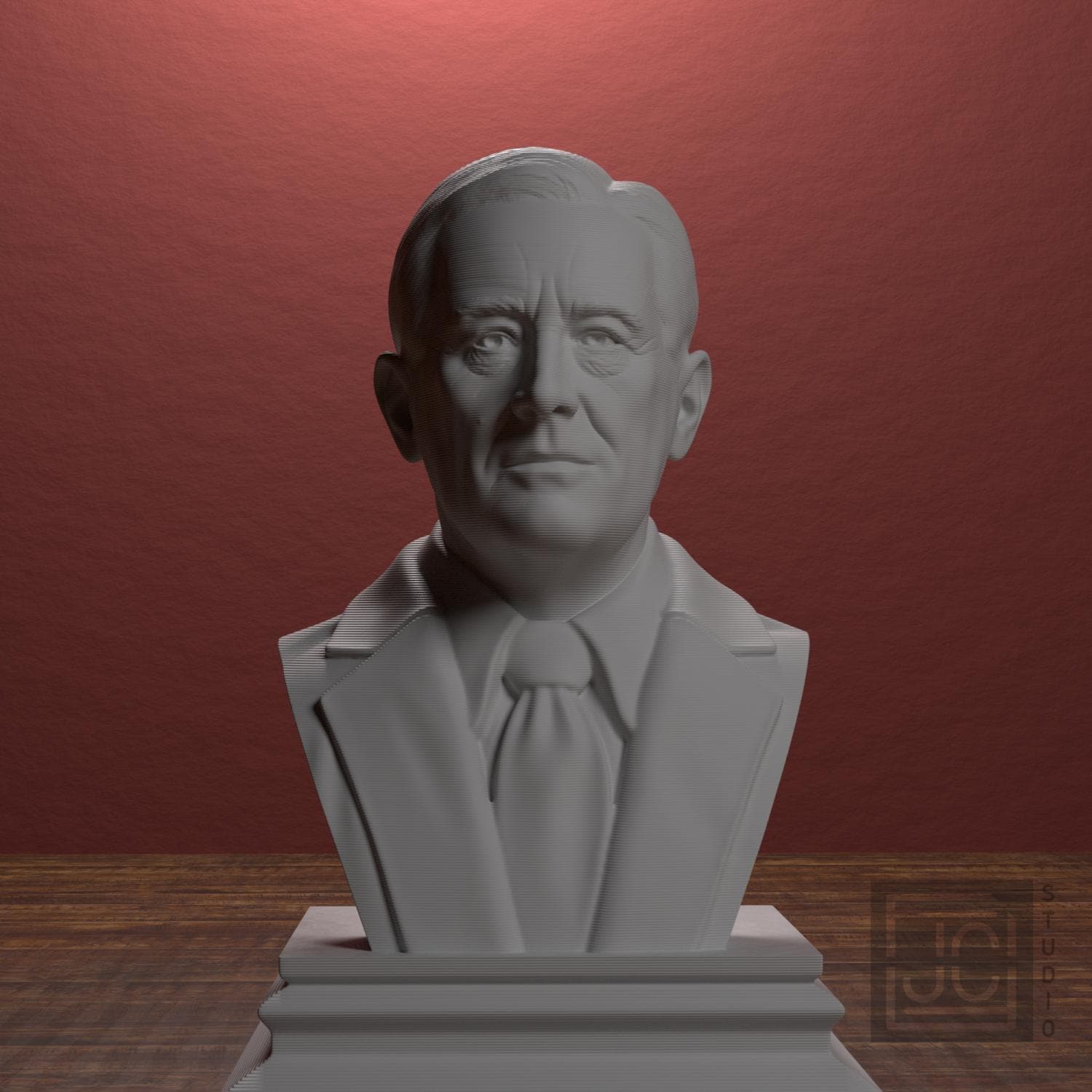 Franklin D. Roosevelt 3D Printed Collectible Bust