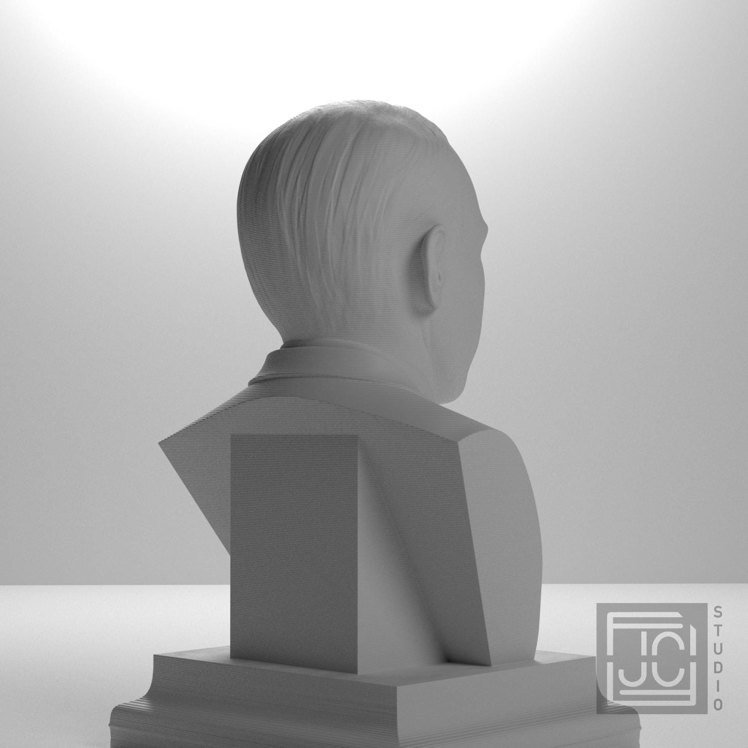 J. Robert Oppenheimer 3D Printed Collectible Bust